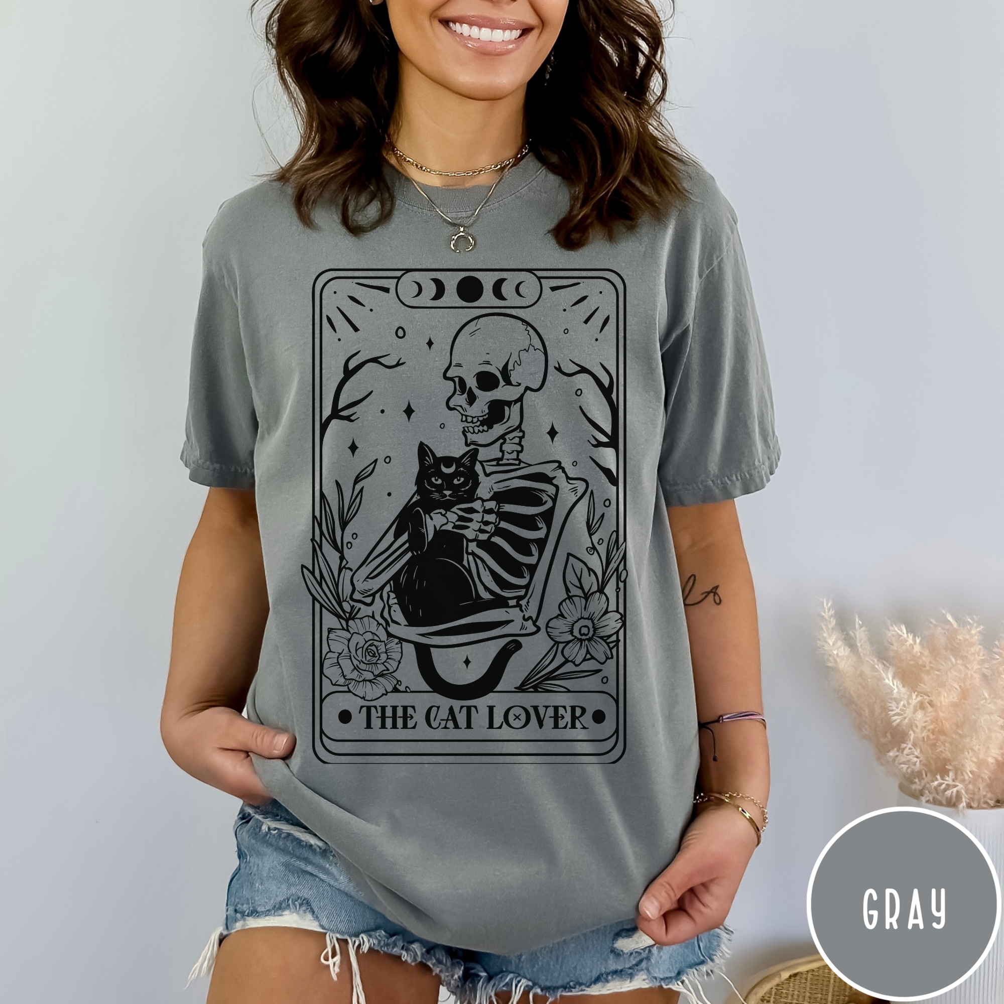 Cat Lover Tarot Card T-Shirt