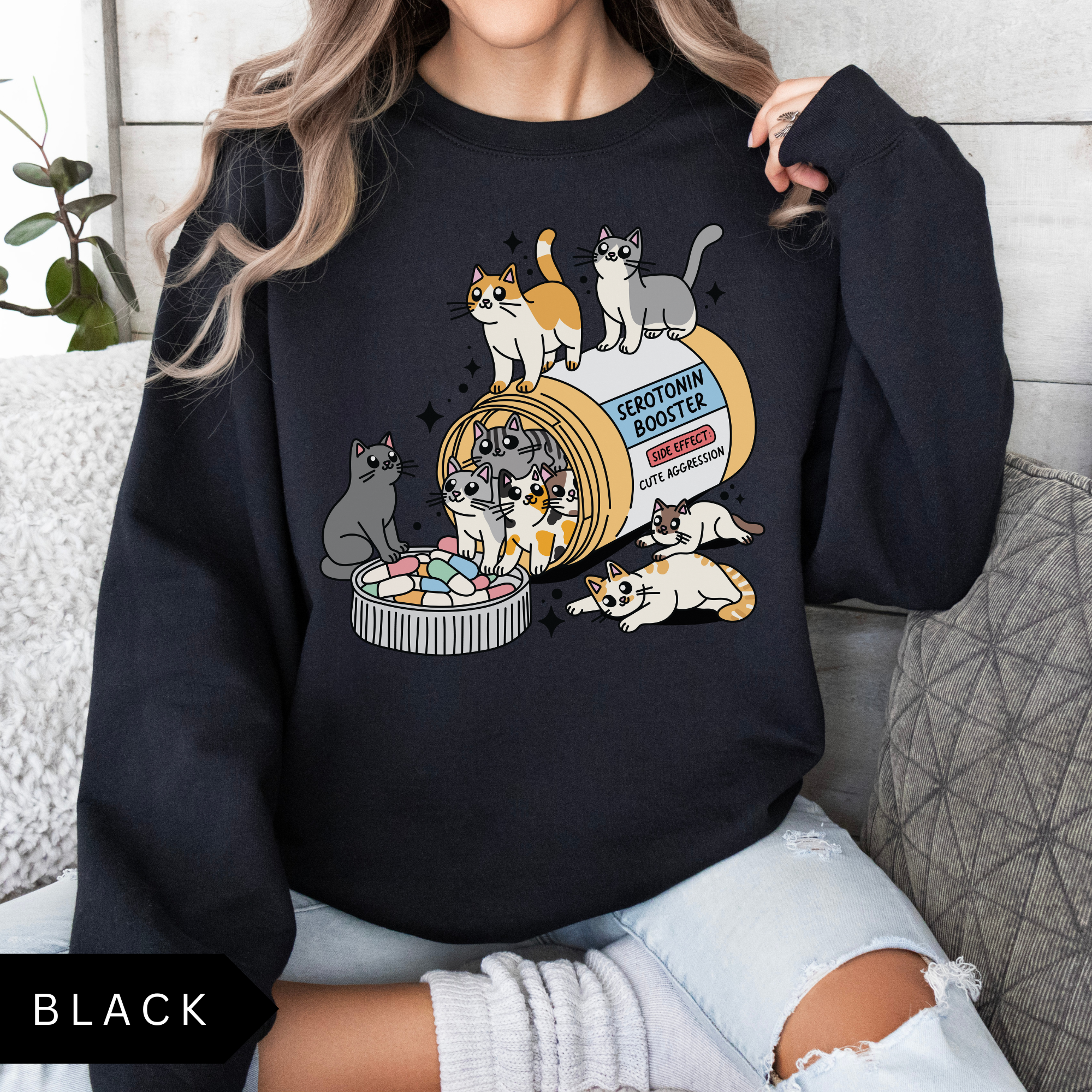 Cat Serotonin Booster Sweatshirt