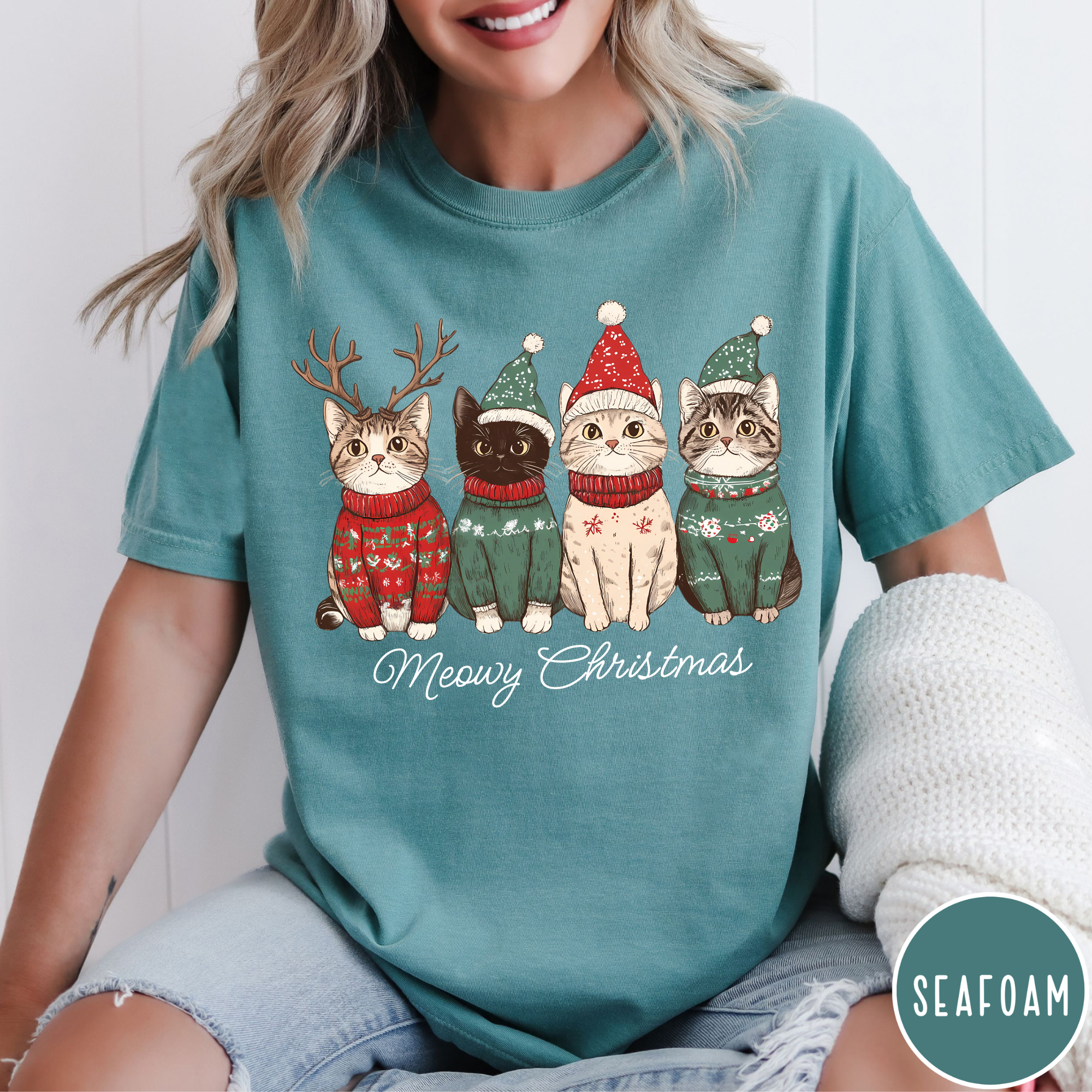 Meowy Christmas T-Shirt