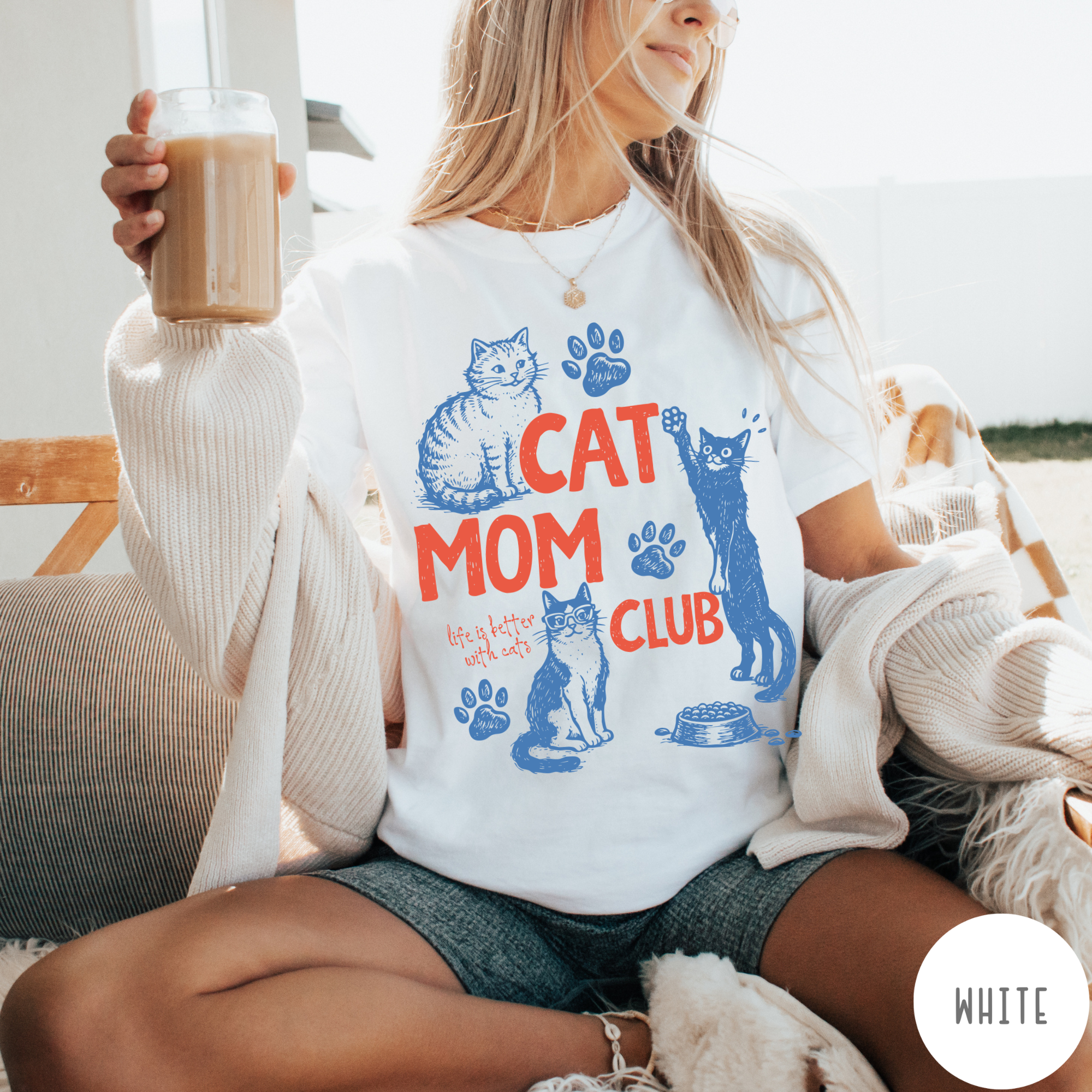 Cat Mom Club T-Shirt