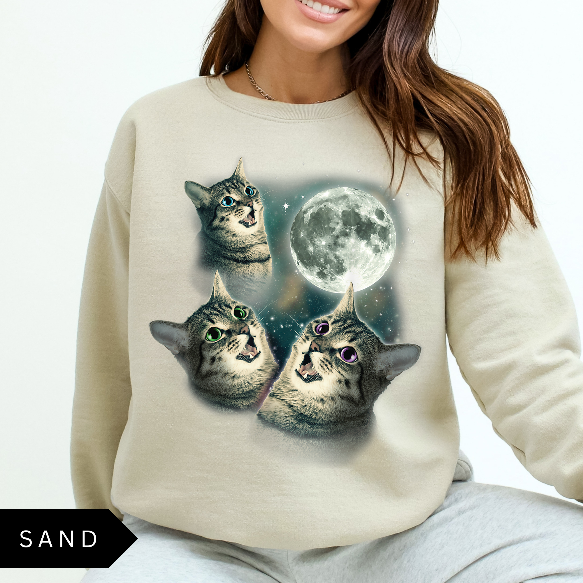 Cats & Moon Sweatshirt