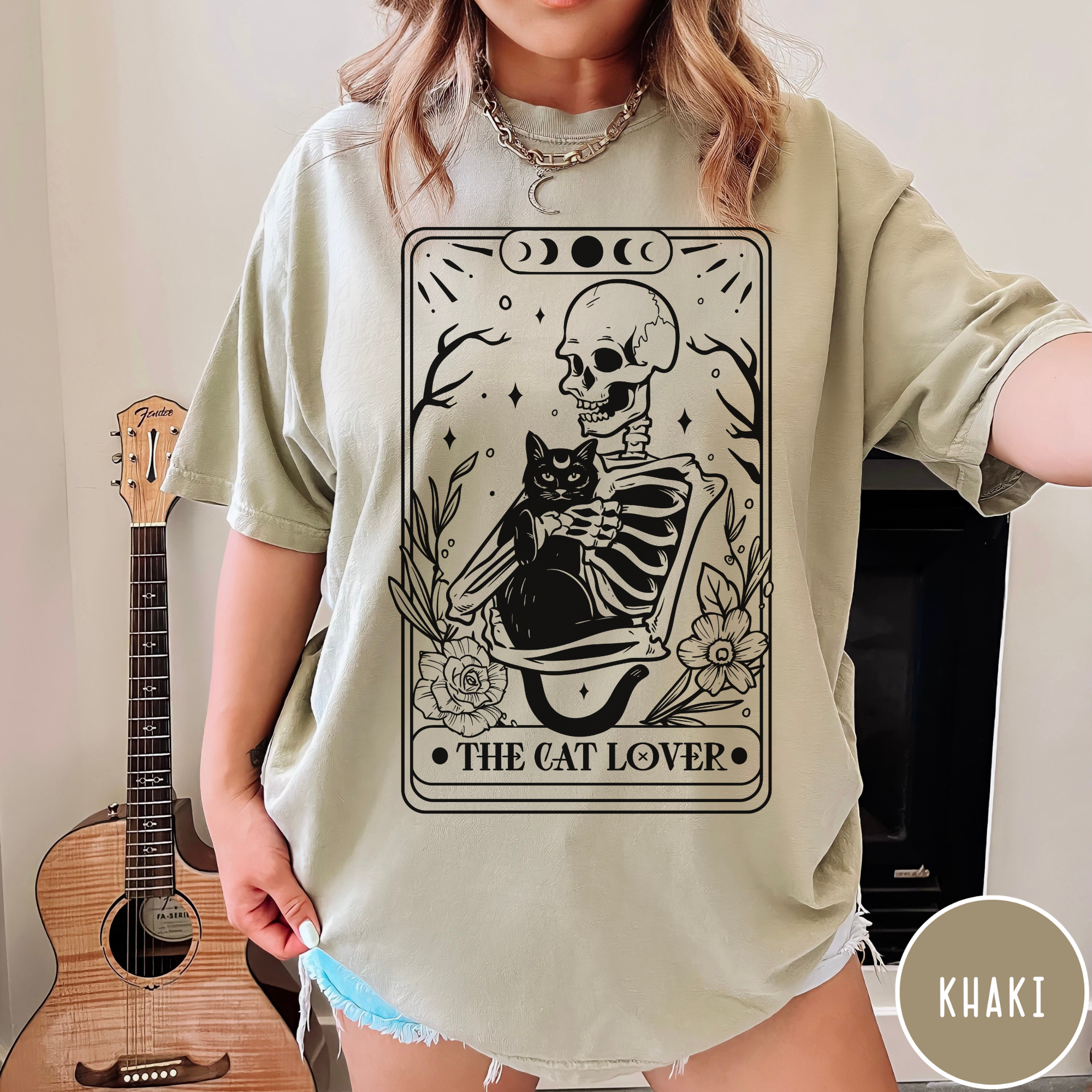 Cat Lover Tarot Card T-Shirt