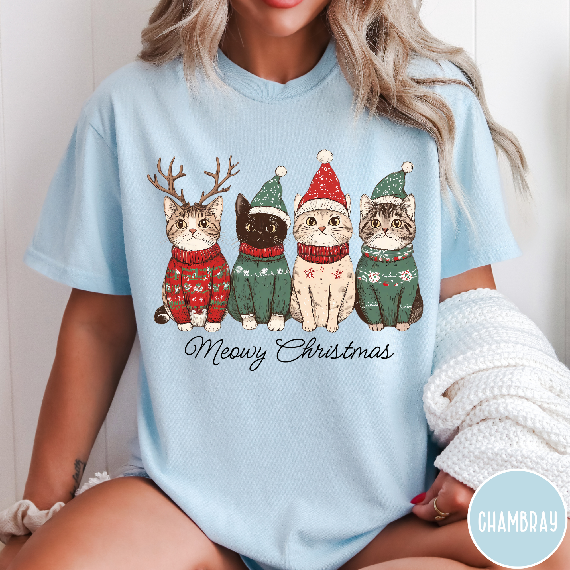 Meowy Christmas T-Shirt