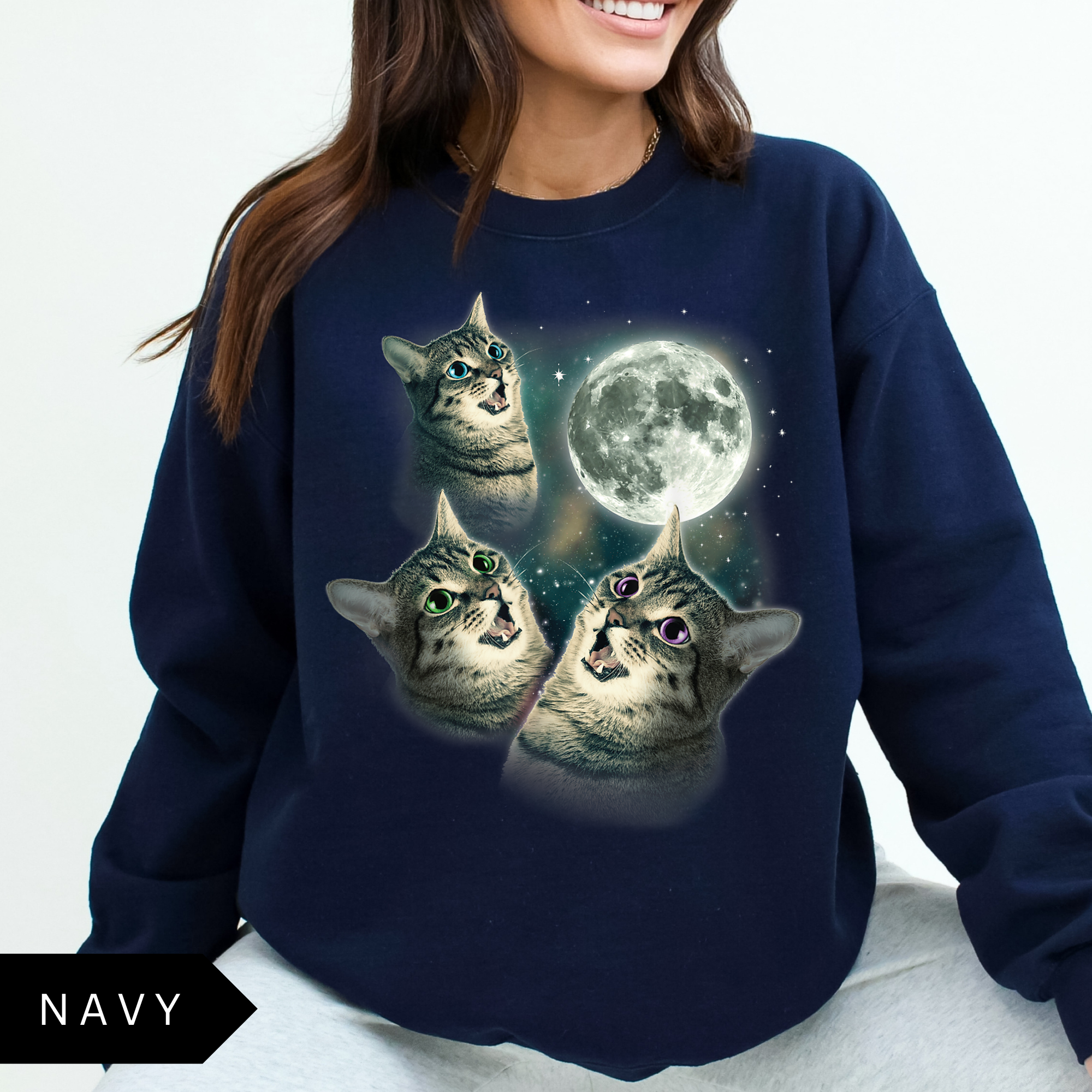 Cats & Moon Sweatshirt