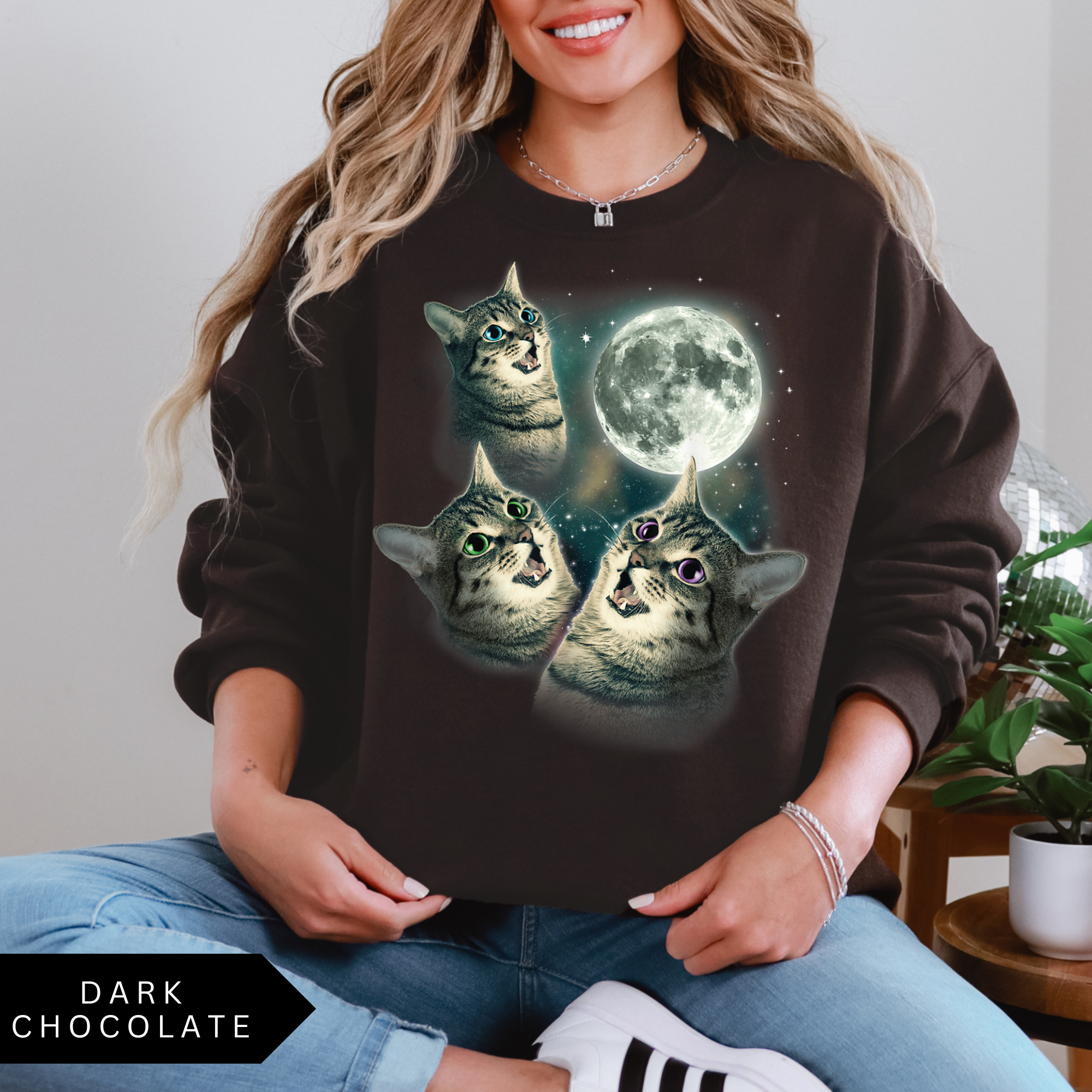 Cats & Moon Sweatshirt