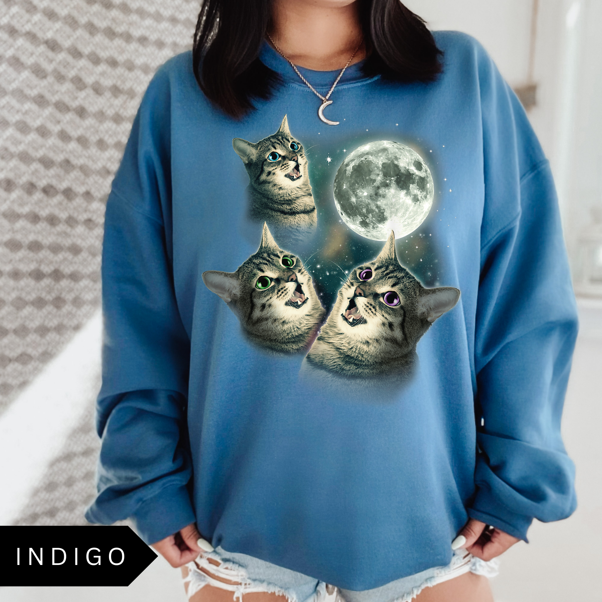 Cats & Moon Sweatshirt