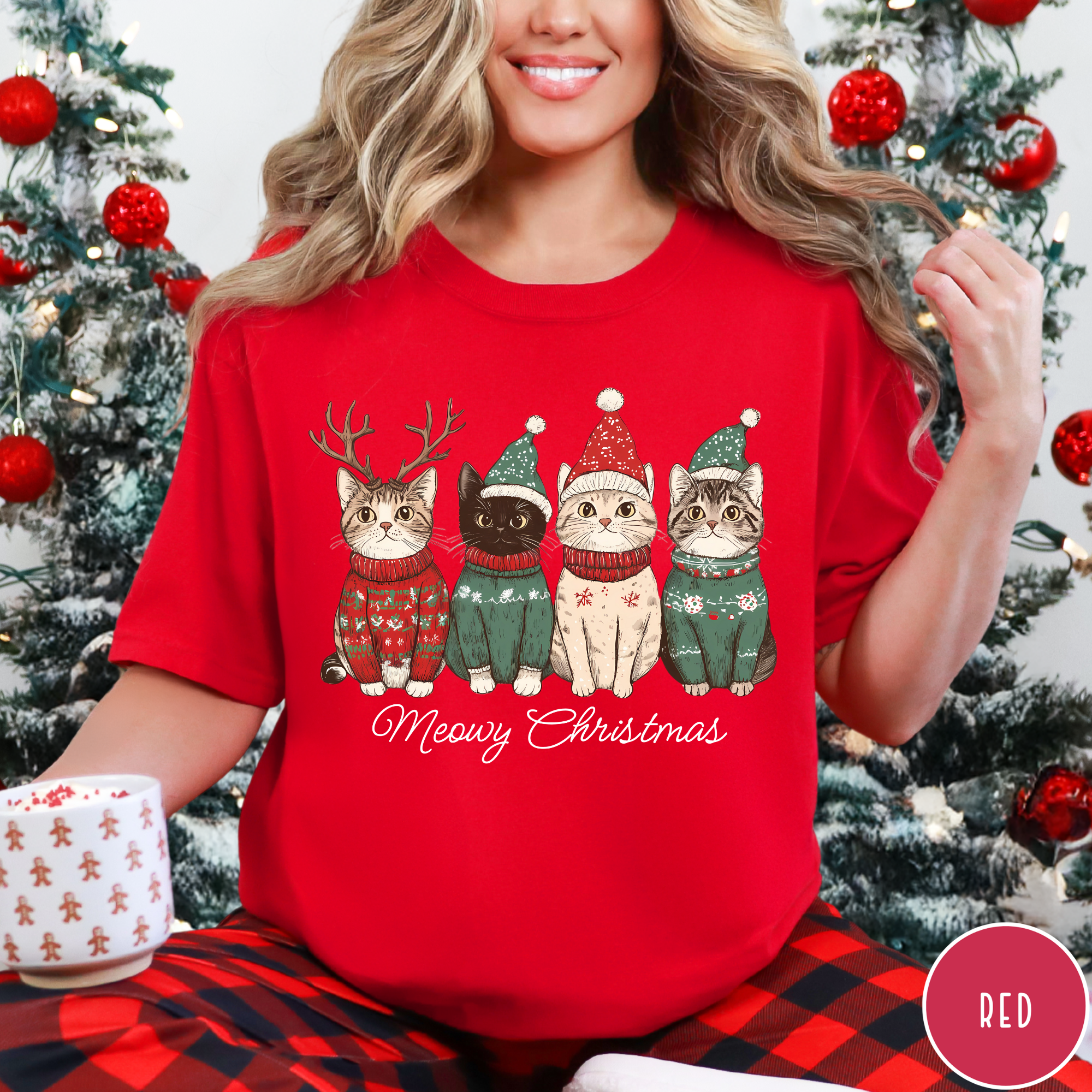 Meowy Christmas T-Shirt