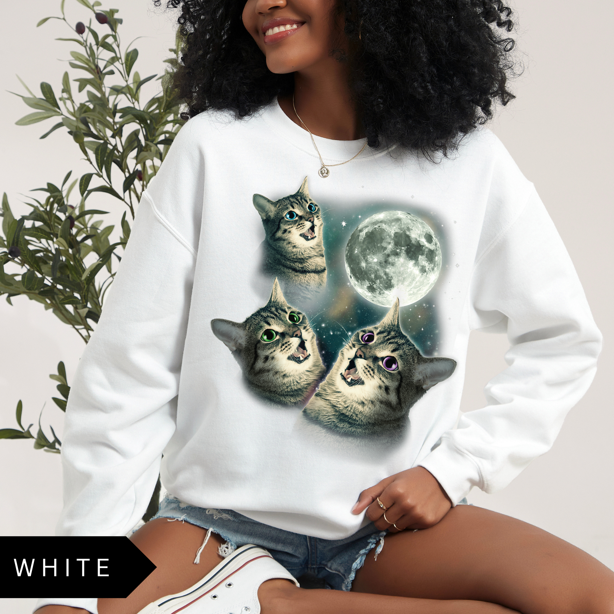 Cats & Moon Sweatshirt