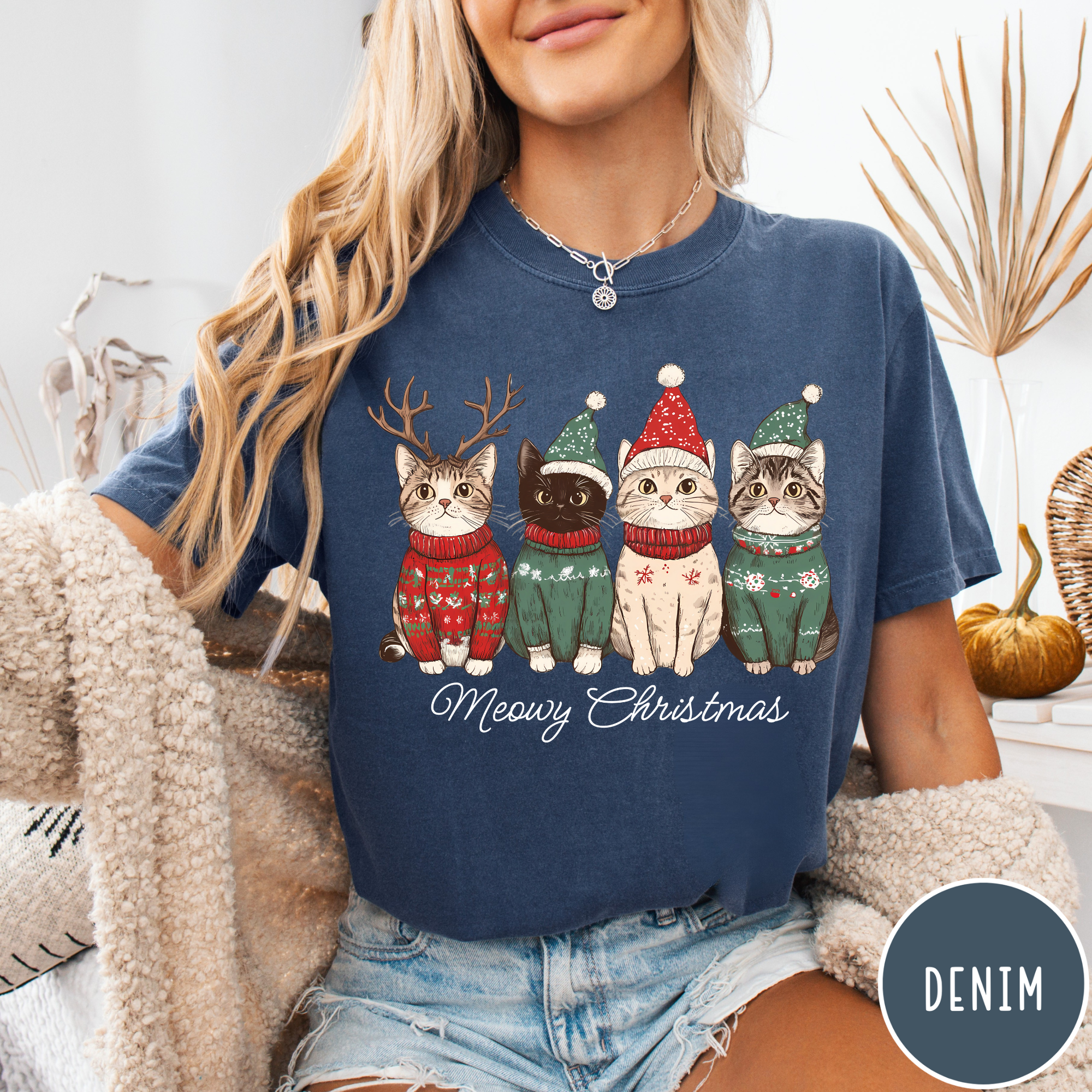 Meowy Christmas T-Shirt