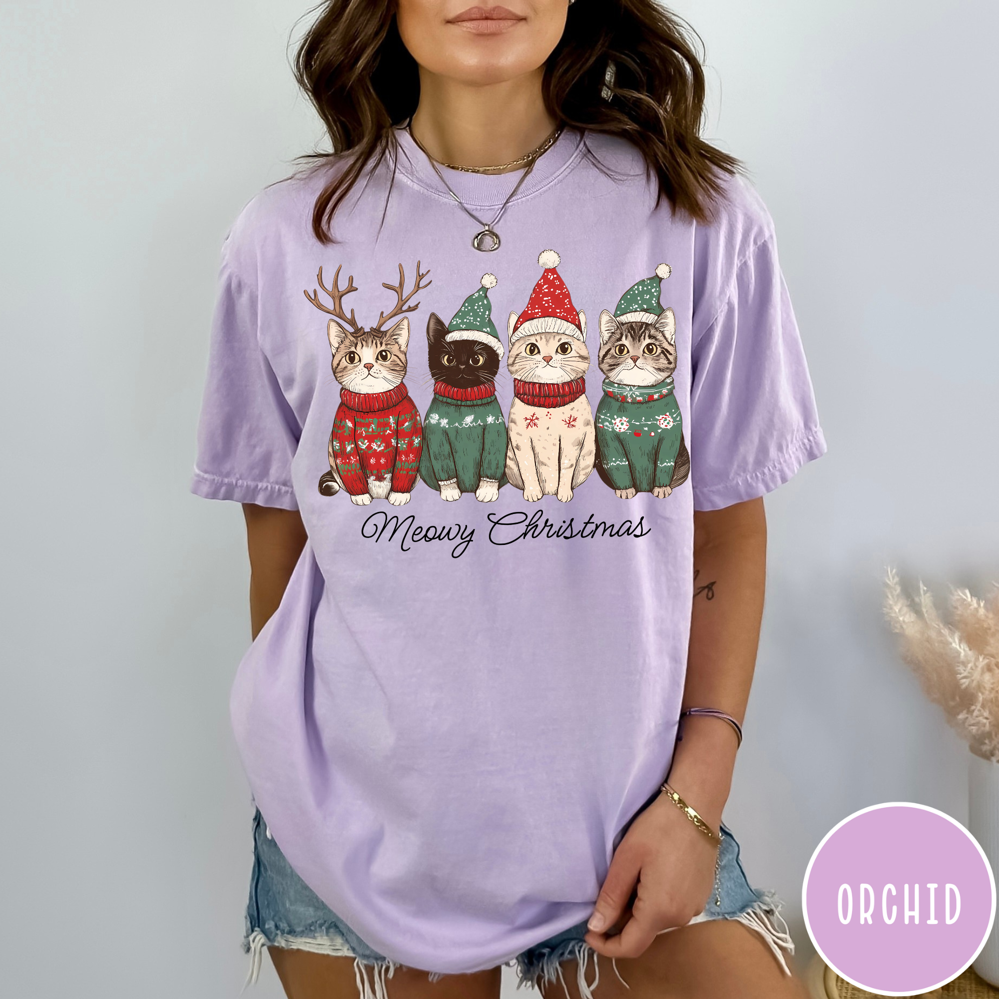 Meowy Christmas T-Shirt