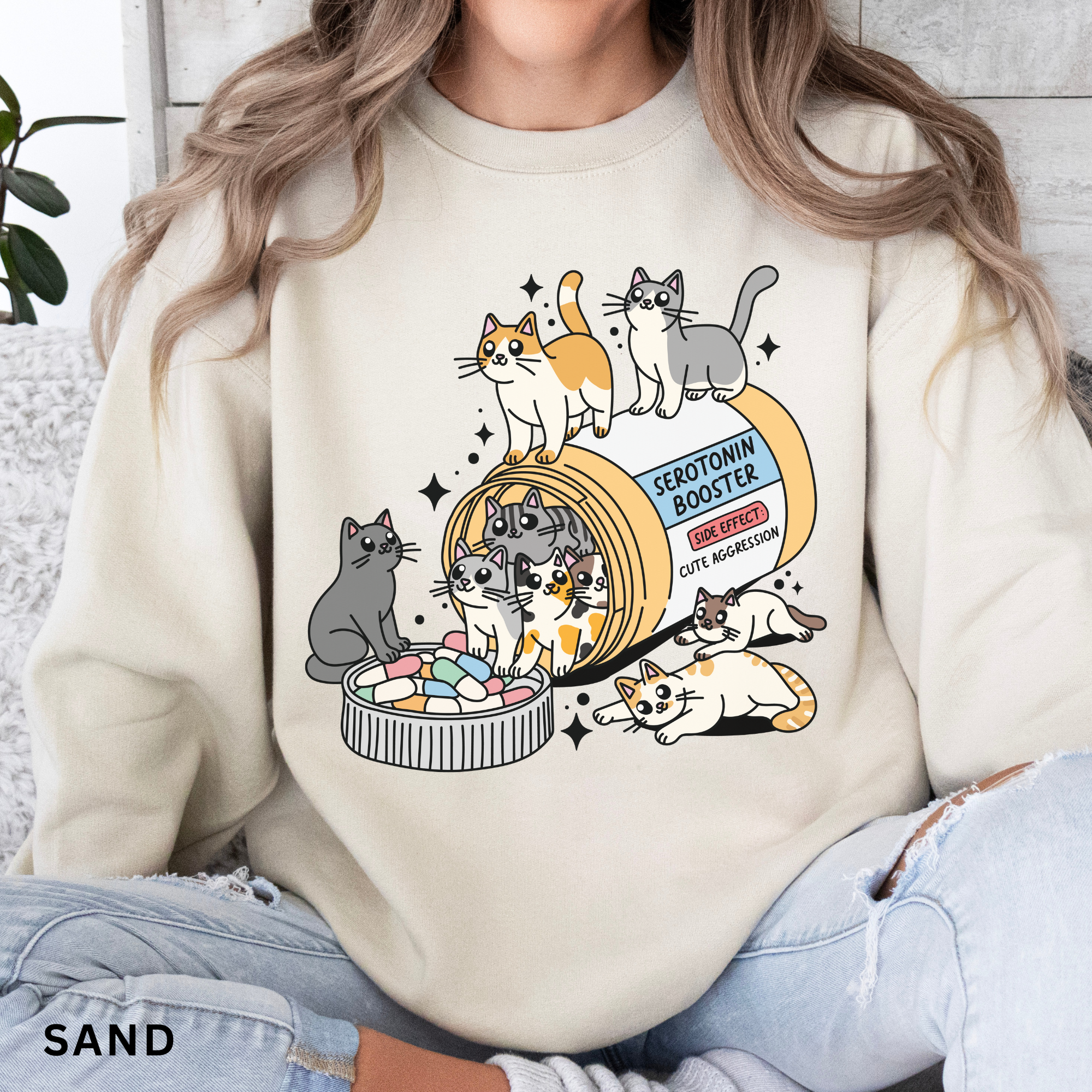 Cat Serotonin Booster Sweatshirt
