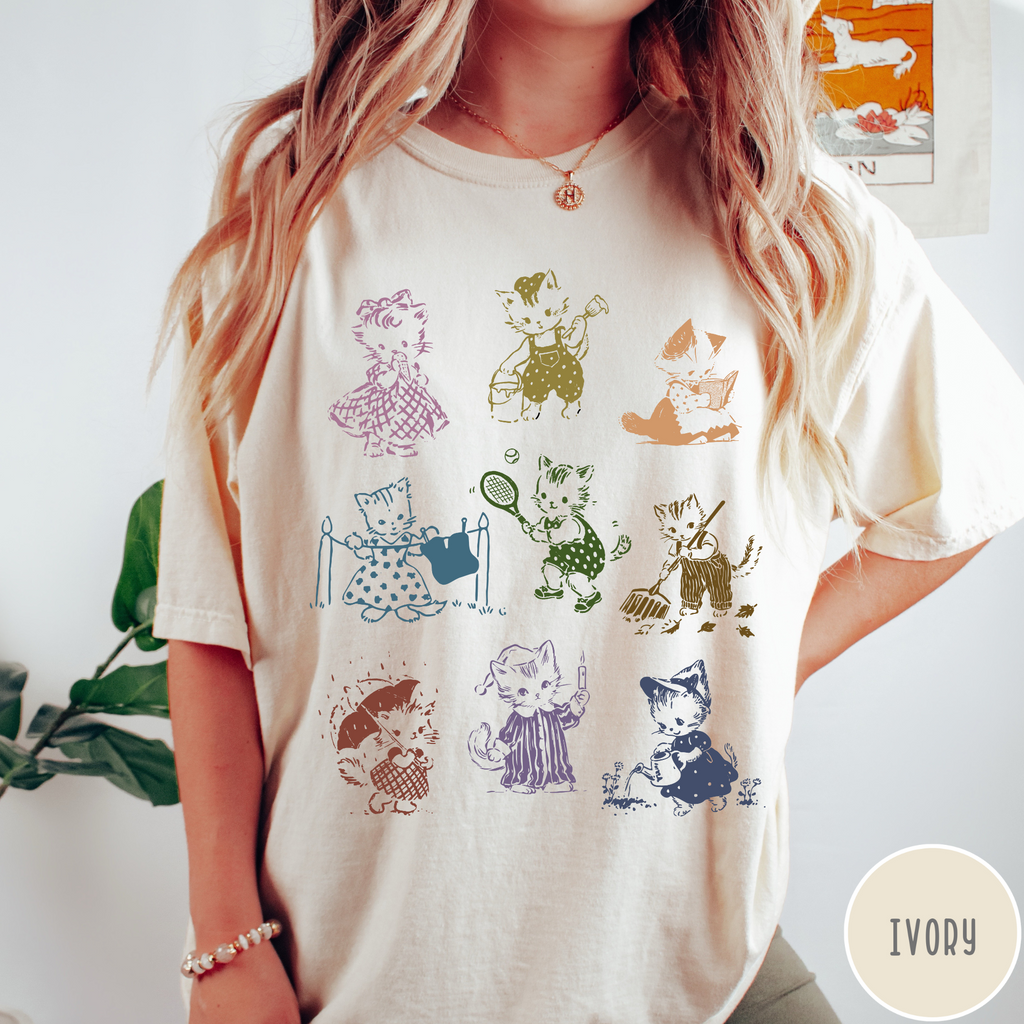 Vintage 1950's Cat T-Shirt