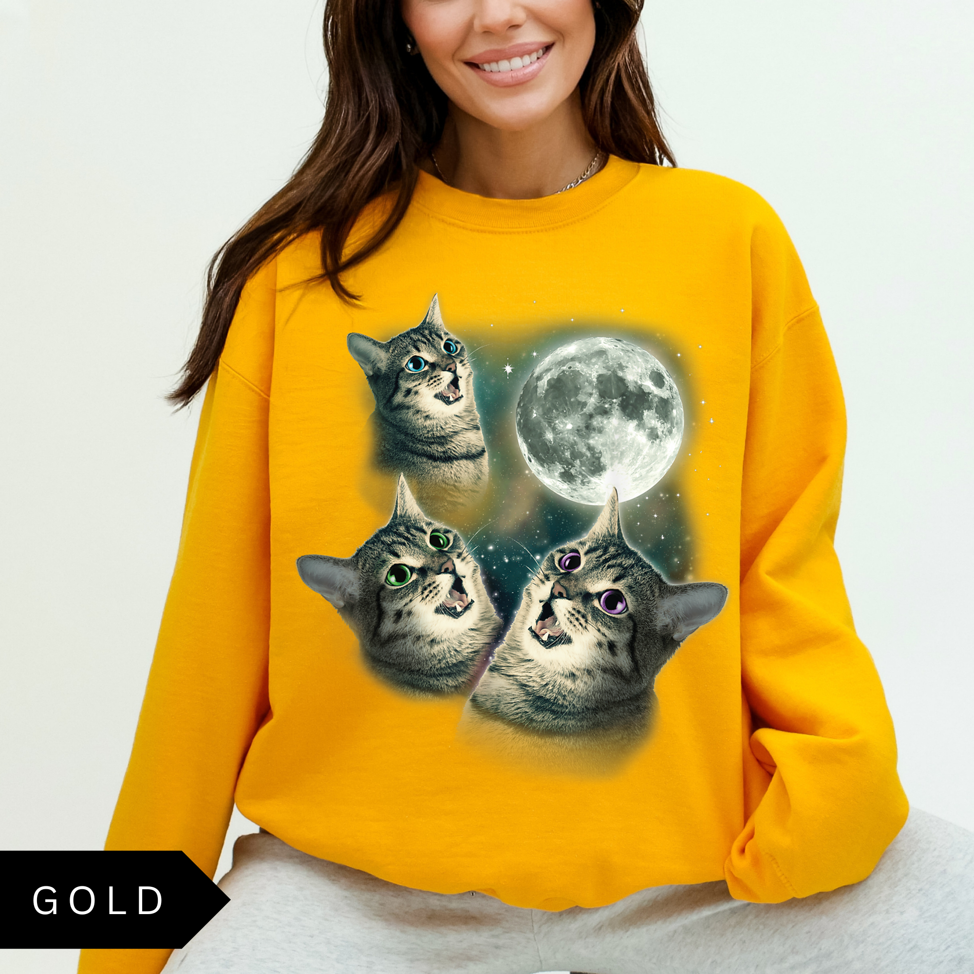 Cats & Moon Sweatshirt