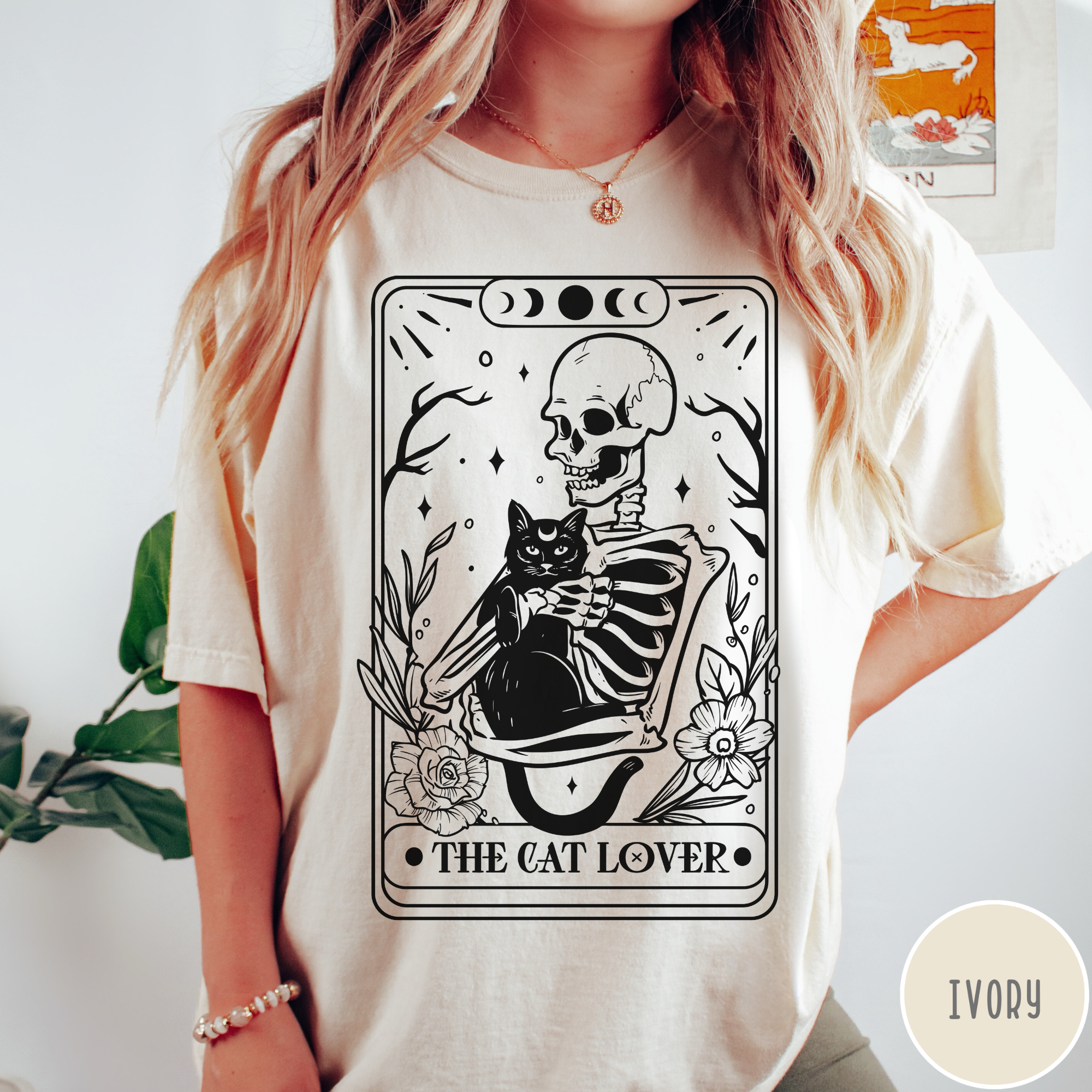 Cat Lover Tarot Card T-Shirt