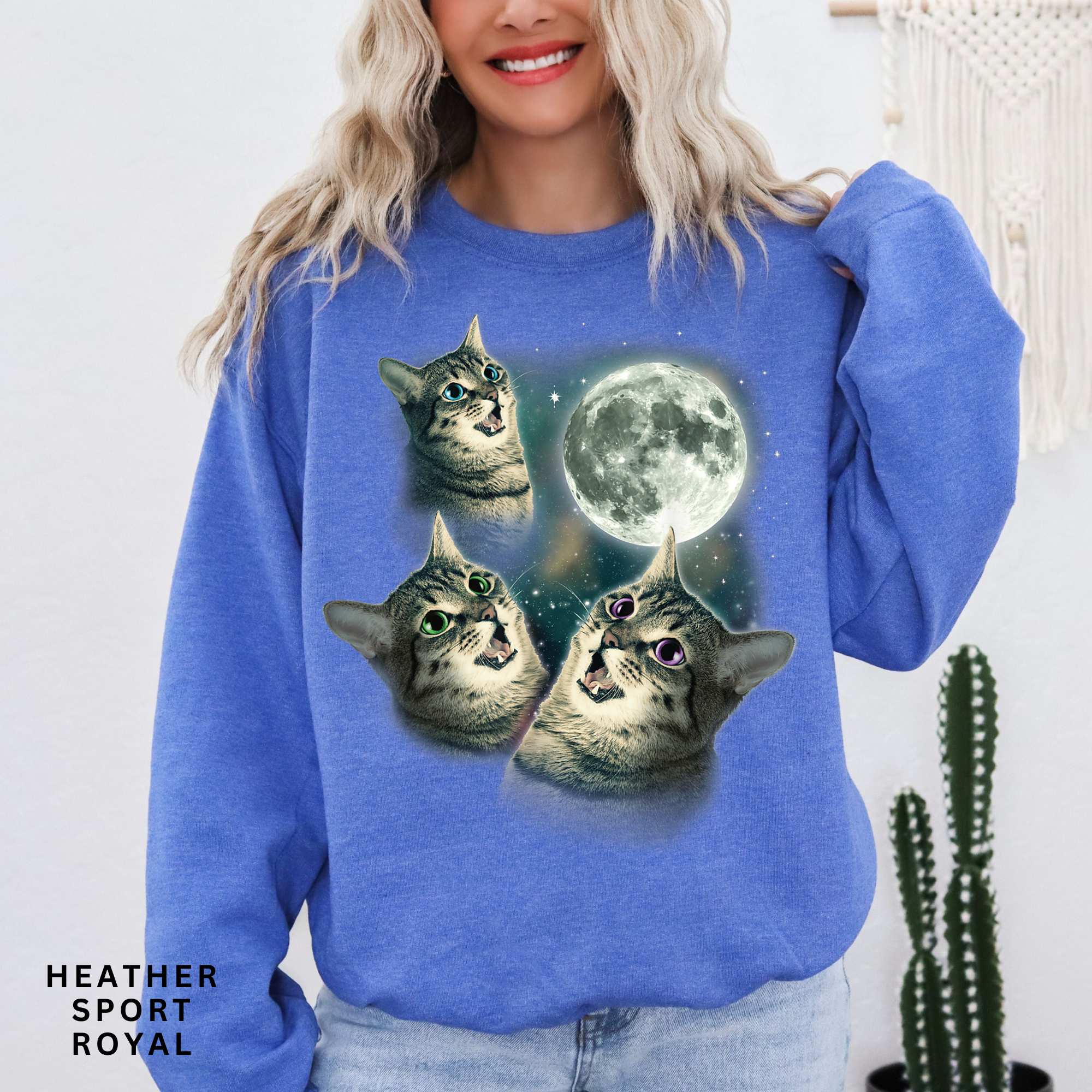 Cats & Moon Sweatshirt
