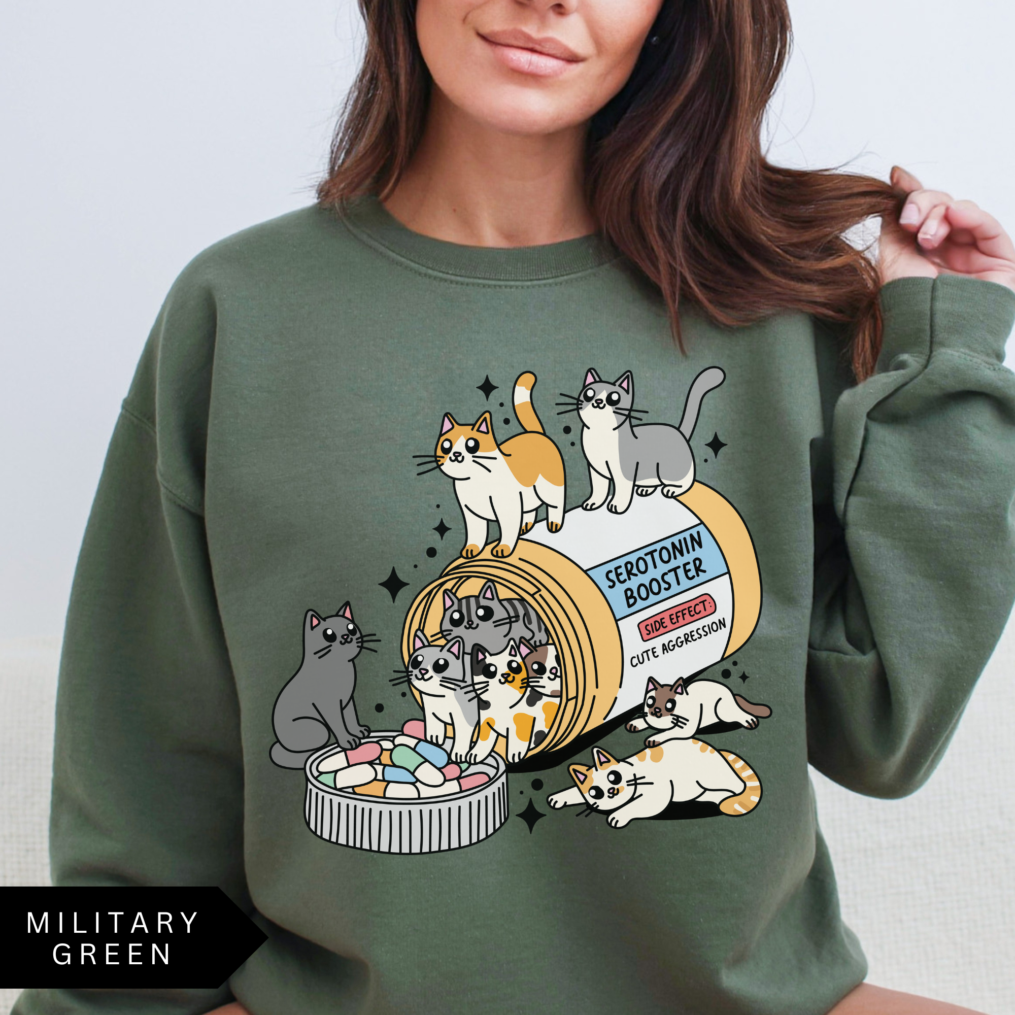 Cat Serotonin Booster Sweatshirt