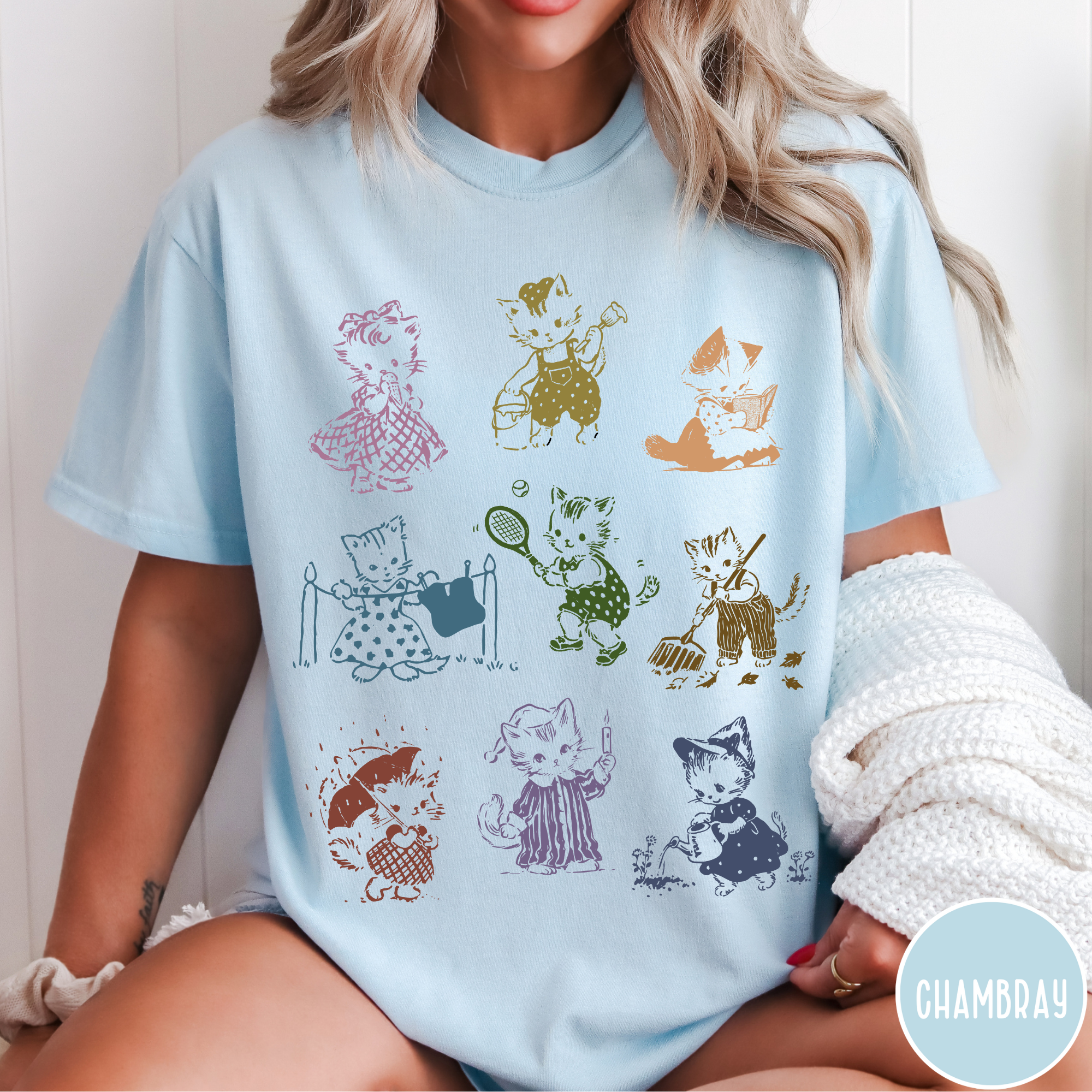 Vintage 1950's Cat T-Shirt