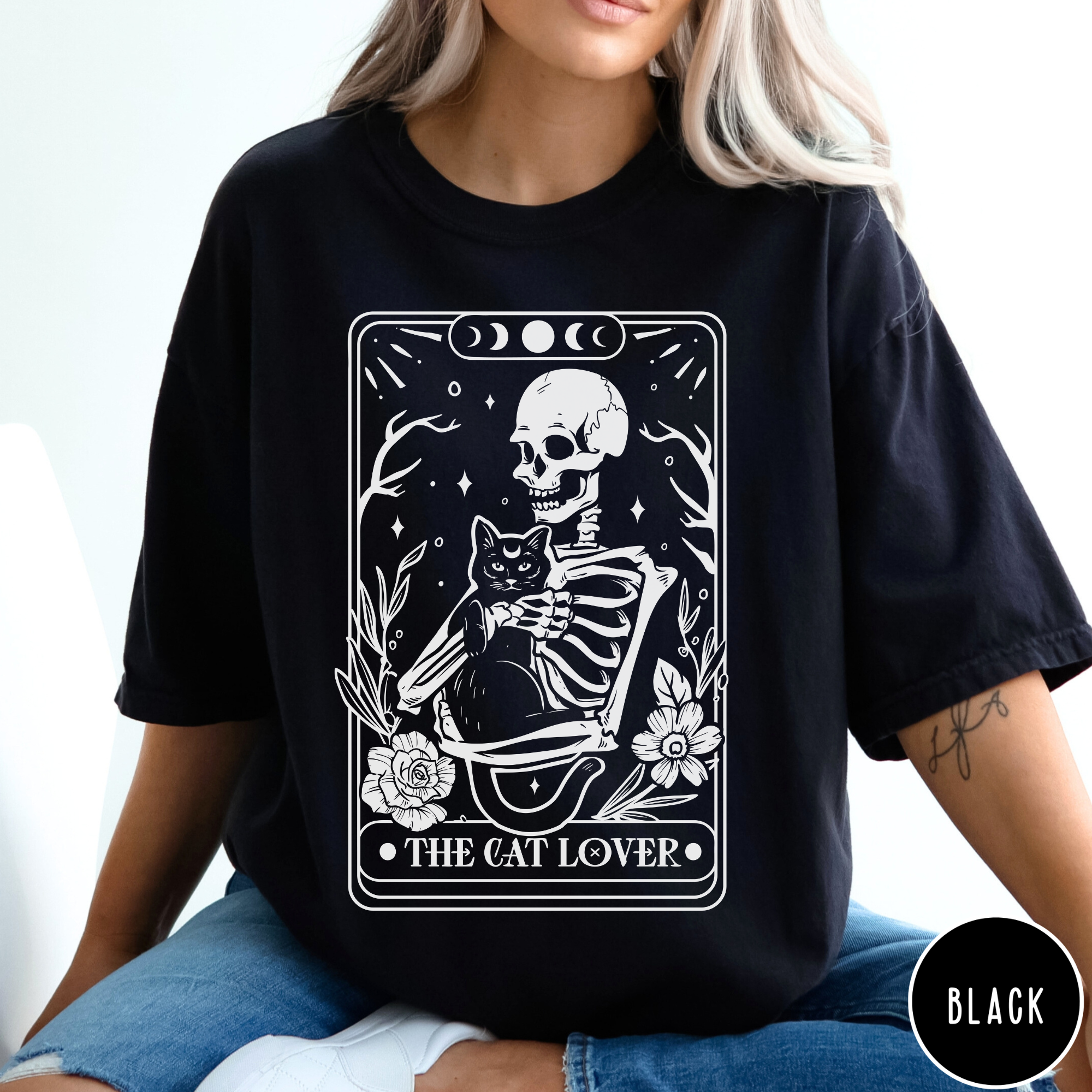 Cat Lover Tarot Card T-Shirt