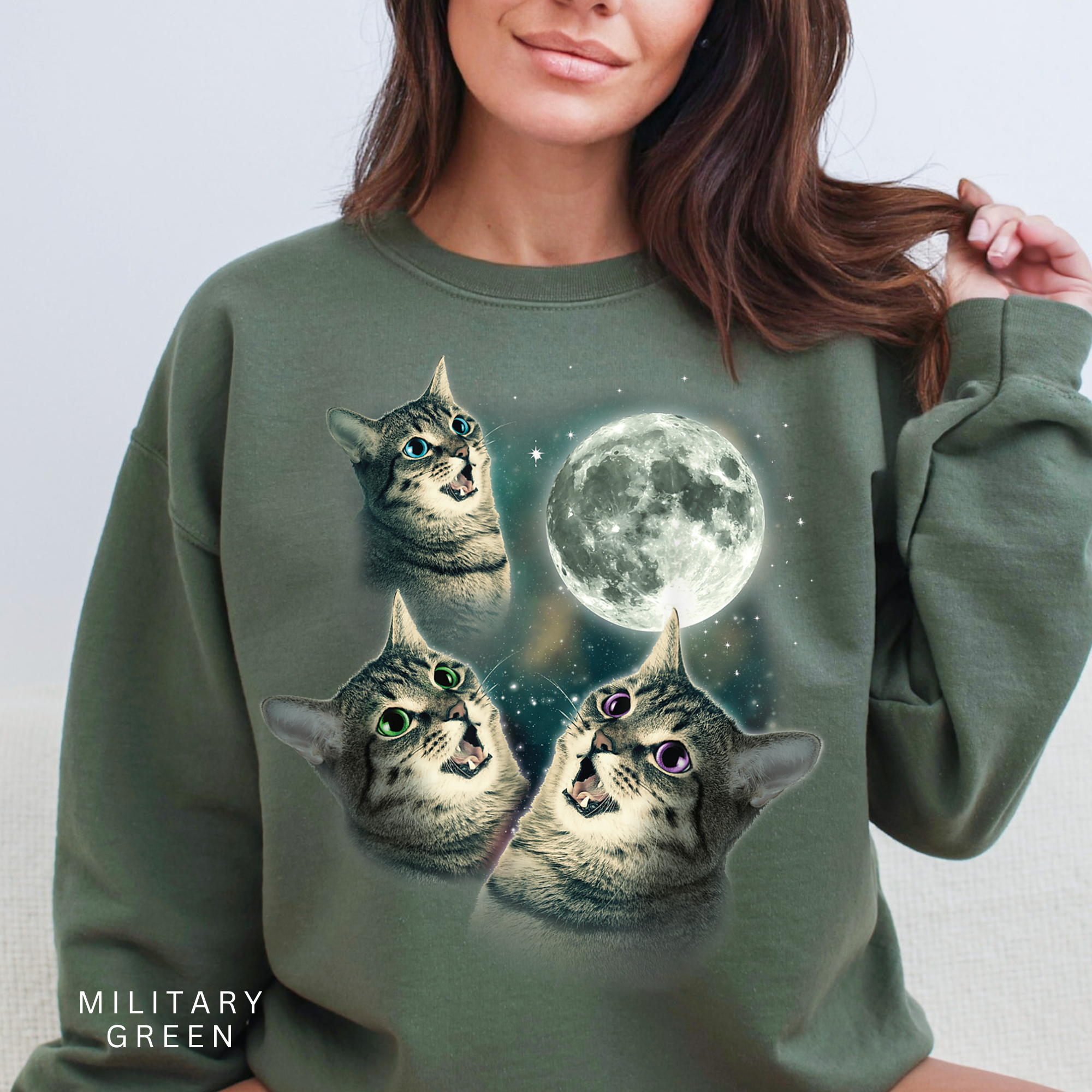 Cats & Moon Sweatshirt