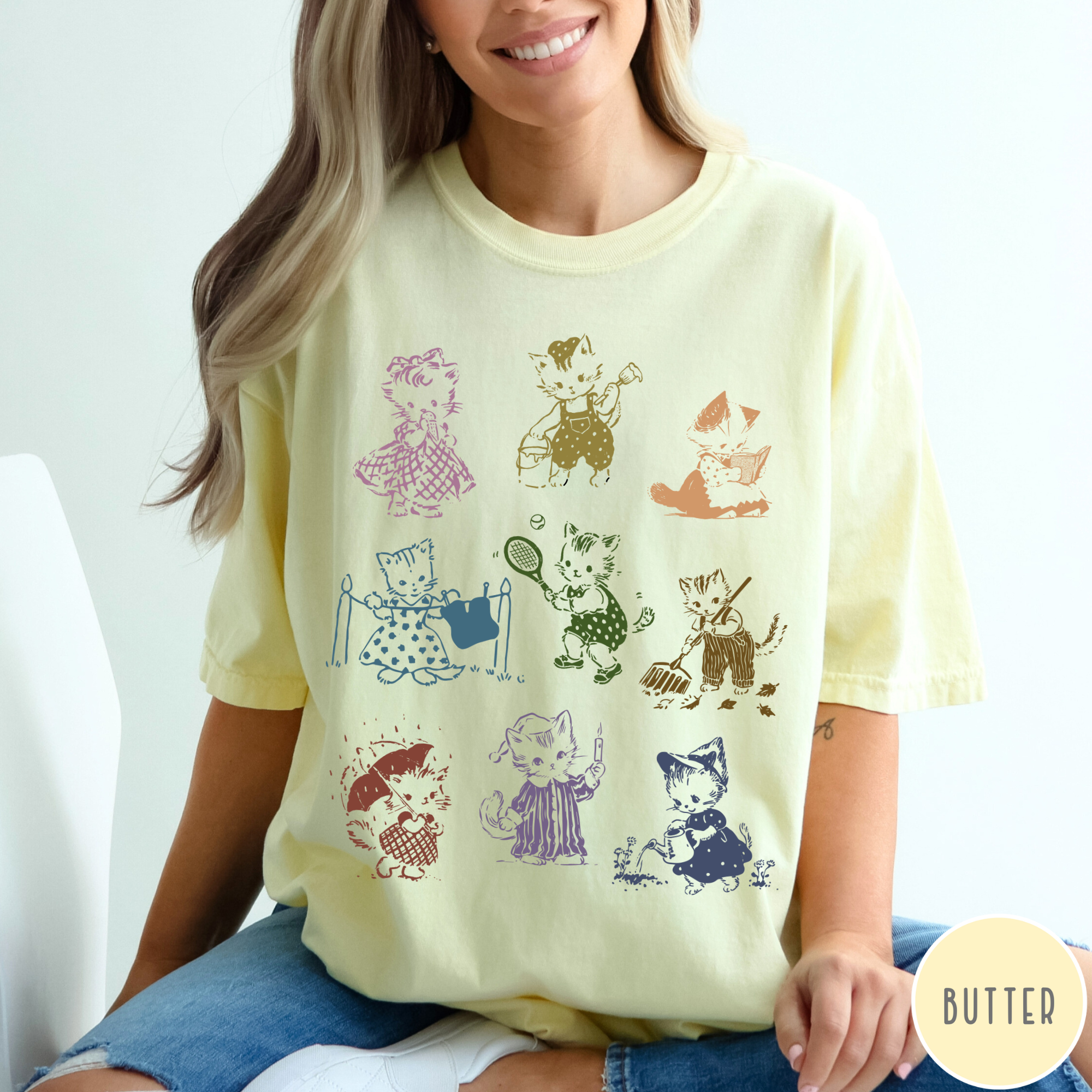 Vintage 1950's Cat T-Shirt