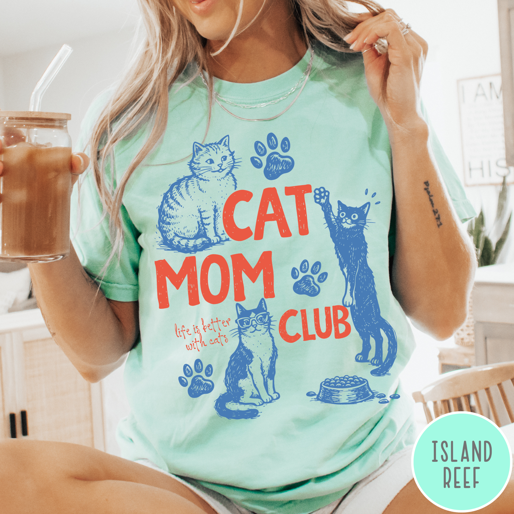 Cat Mom Club T-Shirt