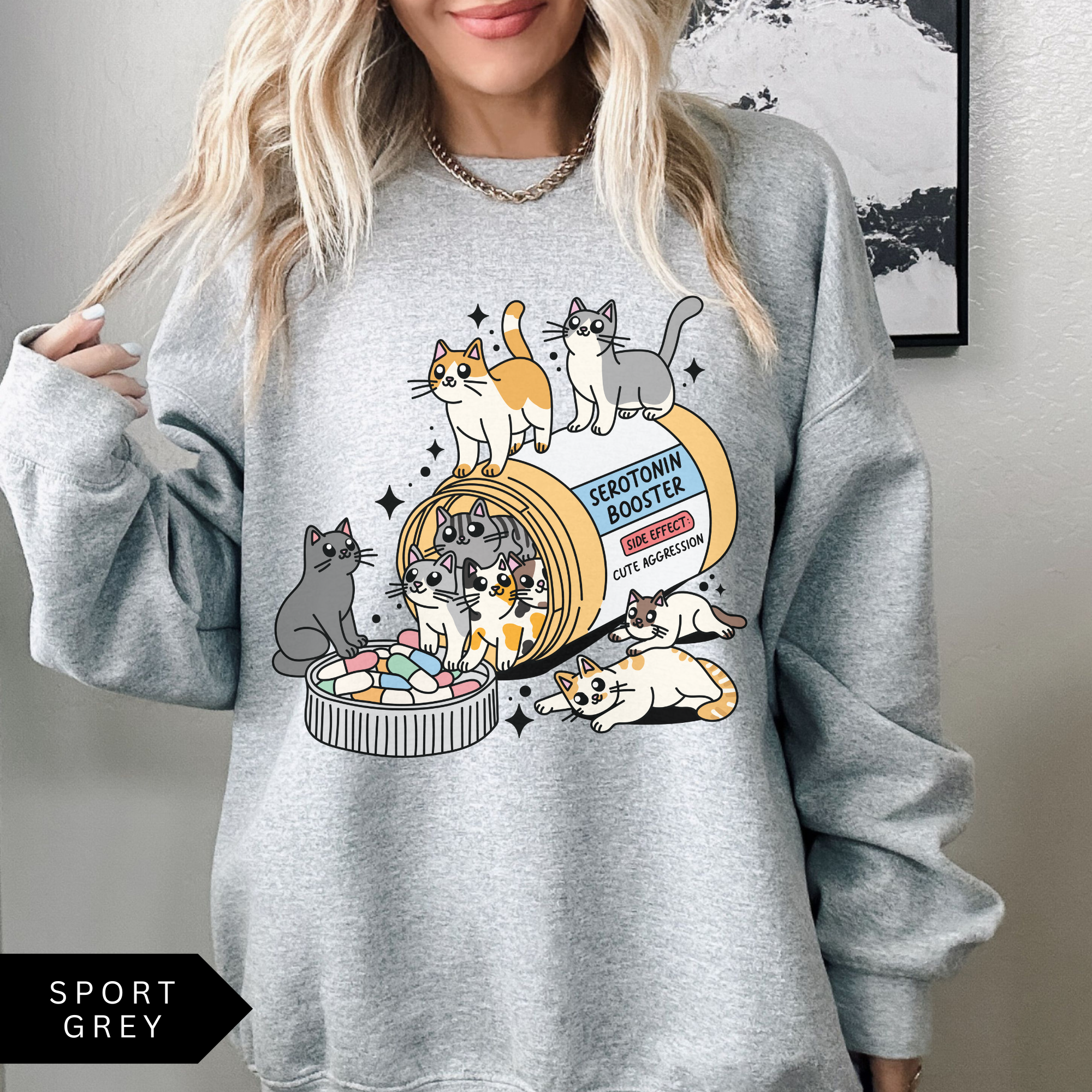 Cat Serotonin Booster Sweatshirt