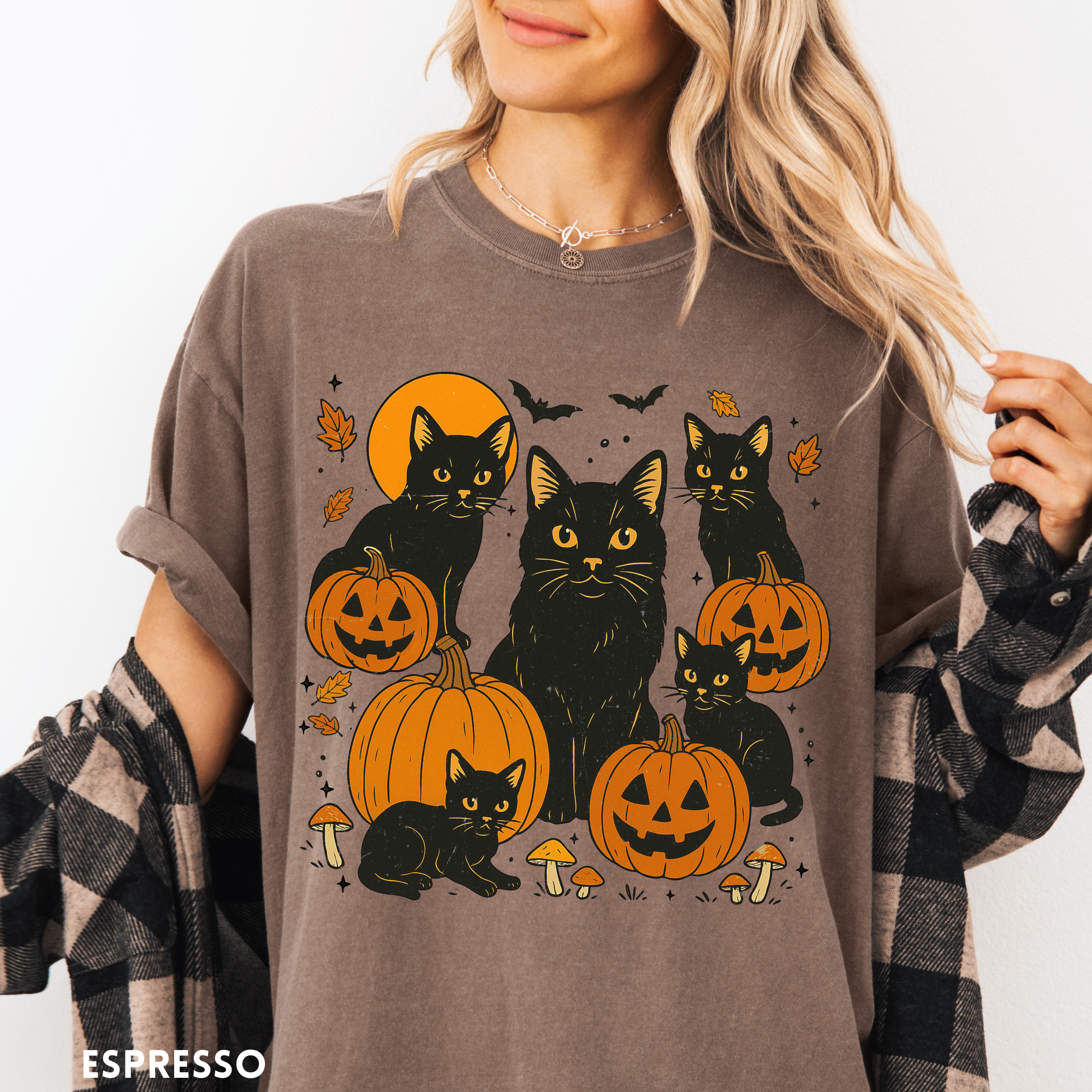 Black Cats & Pumpkins T-Shirt