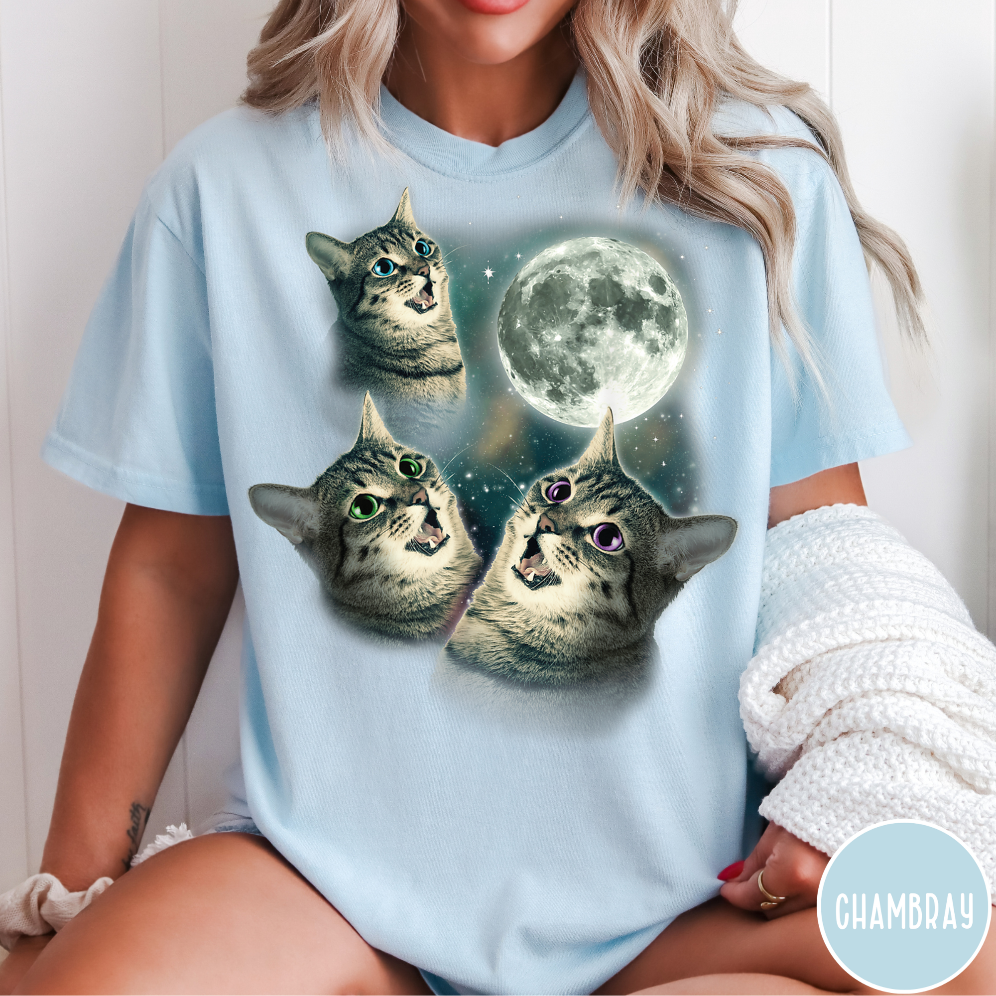 Cats Howling at the Moon T-Shirt