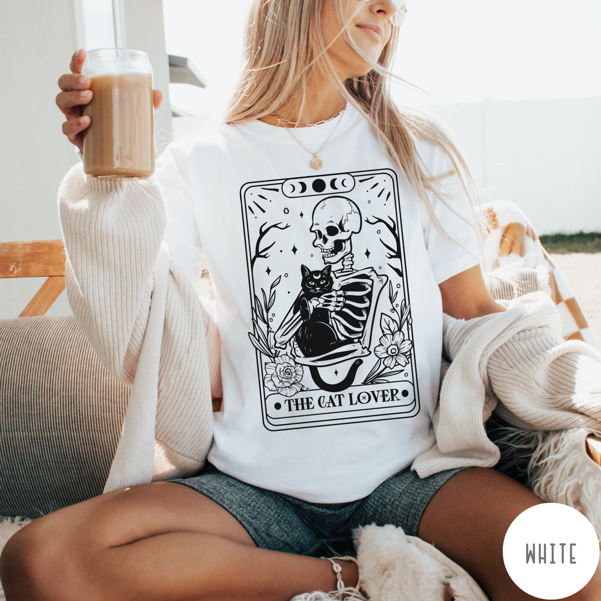 Cat Lover Tarot Card T-Shirt