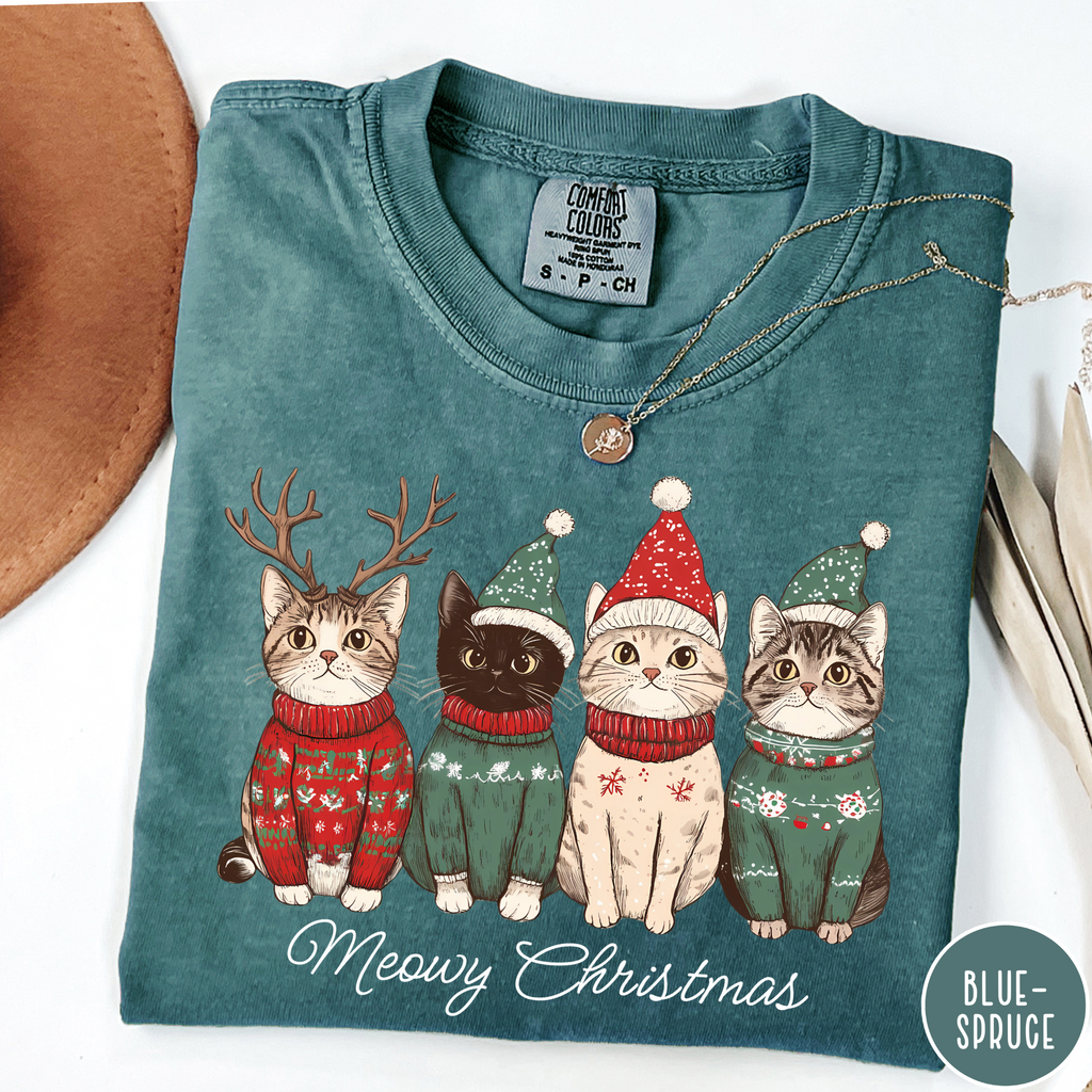 Meowy Christmas T-Shirt