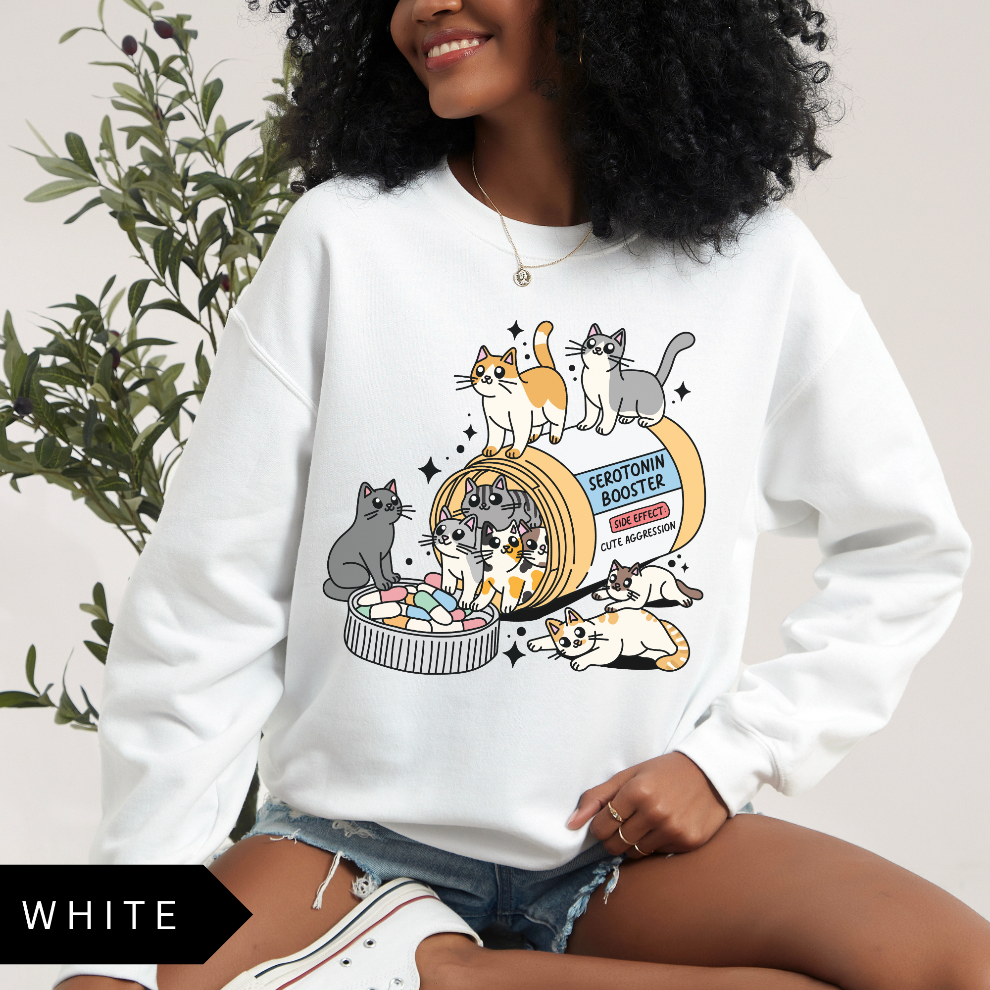 Cat Serotonin Booster Sweatshirt