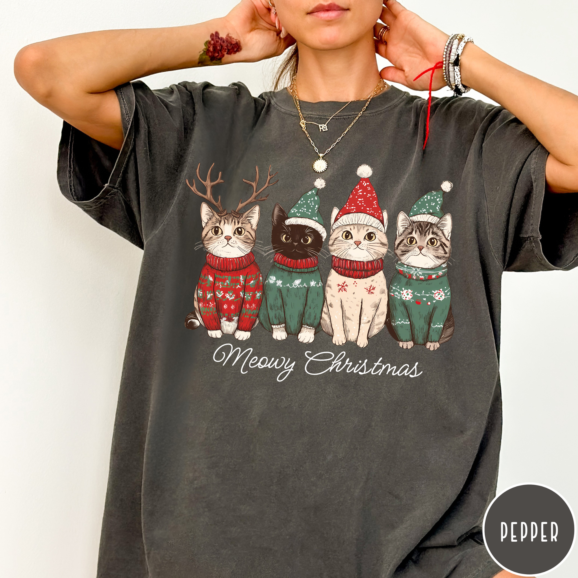 Meowy Christmas T-Shirt