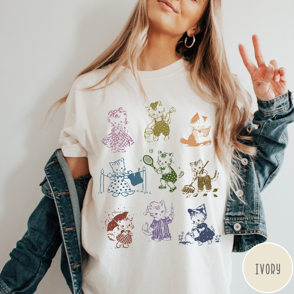 Vintage 1950's Cat T-Shirt