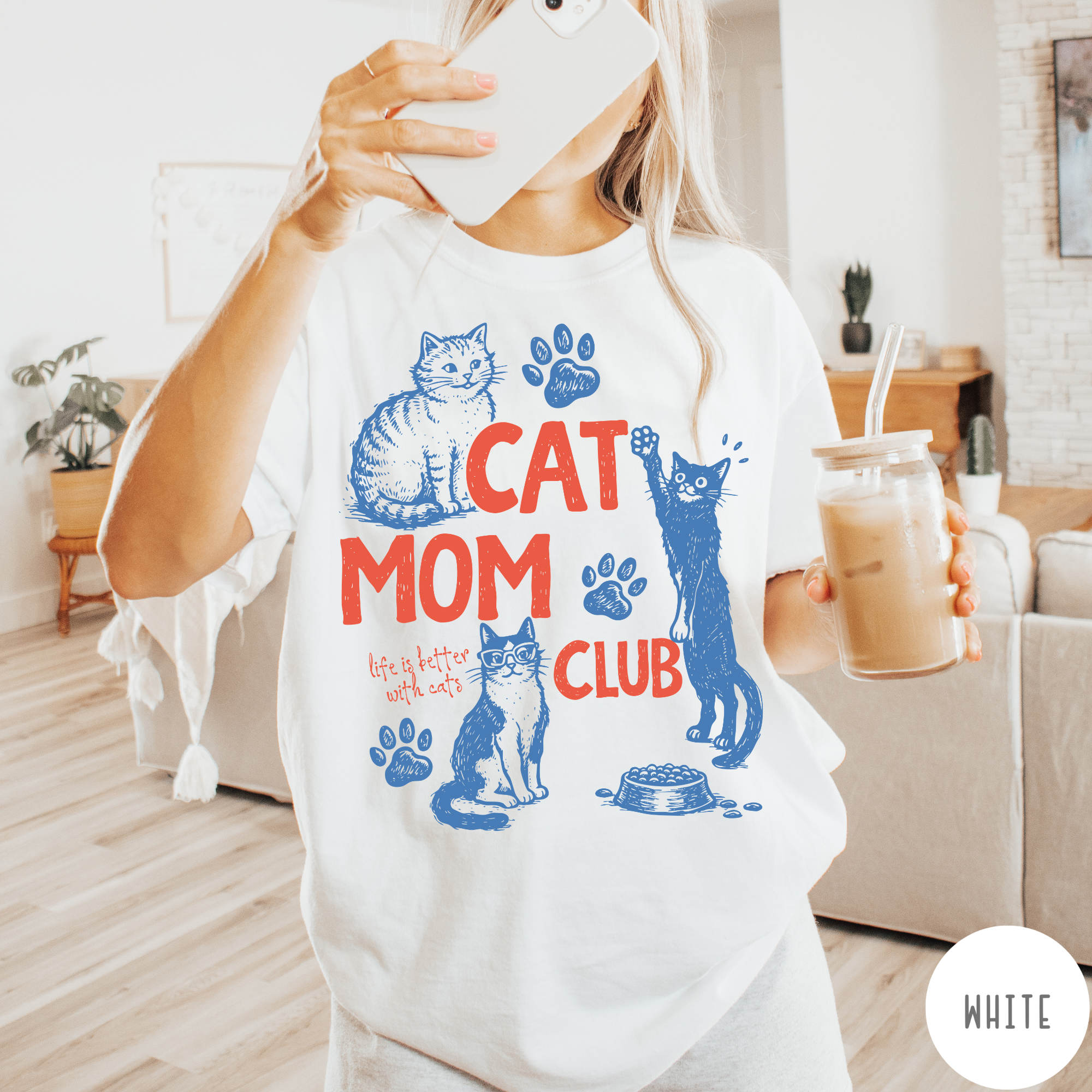 Cat Mom Club T-Shirt