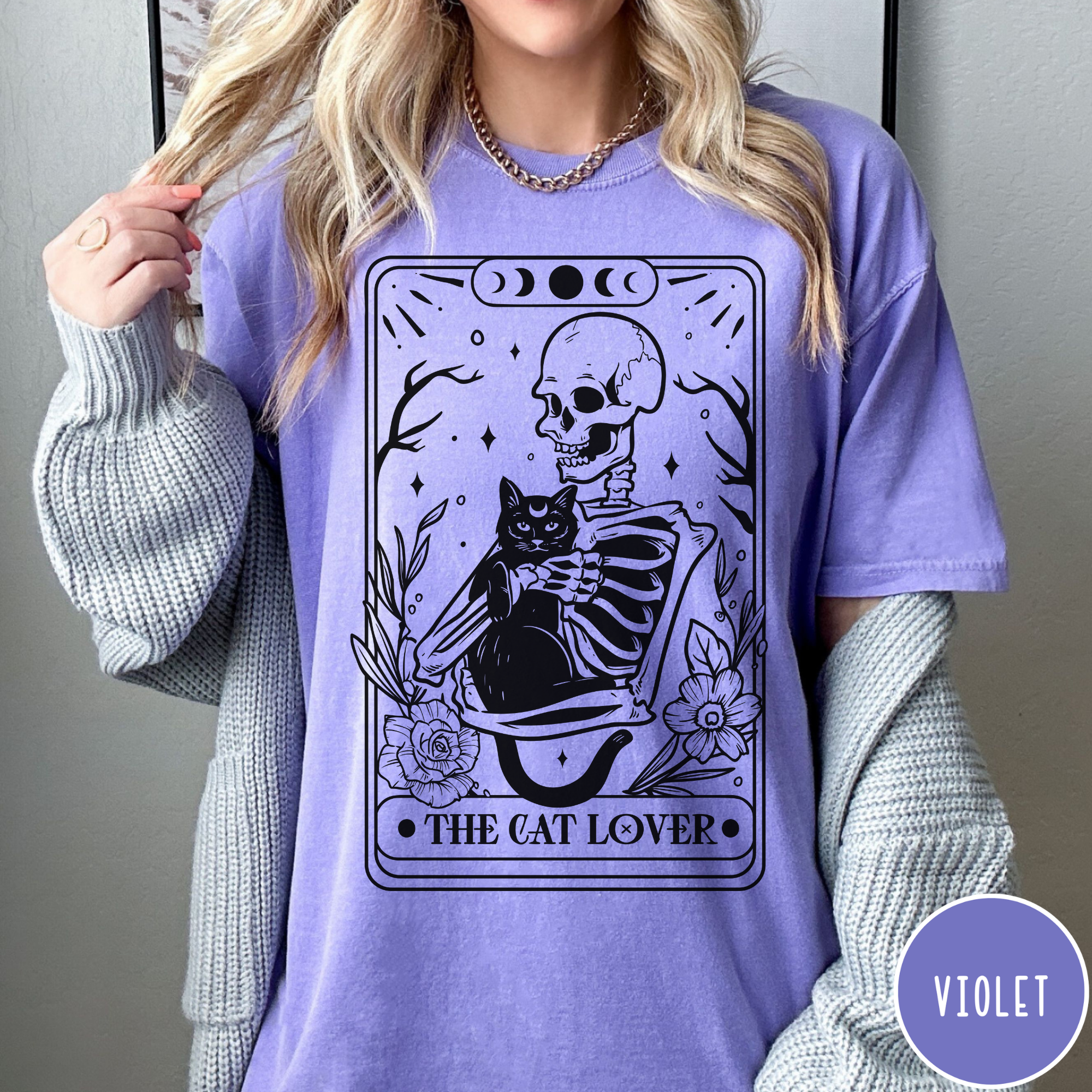 Cat Lover Tarot Card T-Shirt