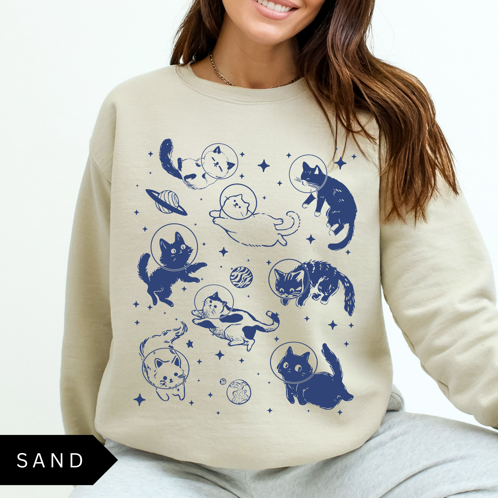 Cats in Space Sweatshirt