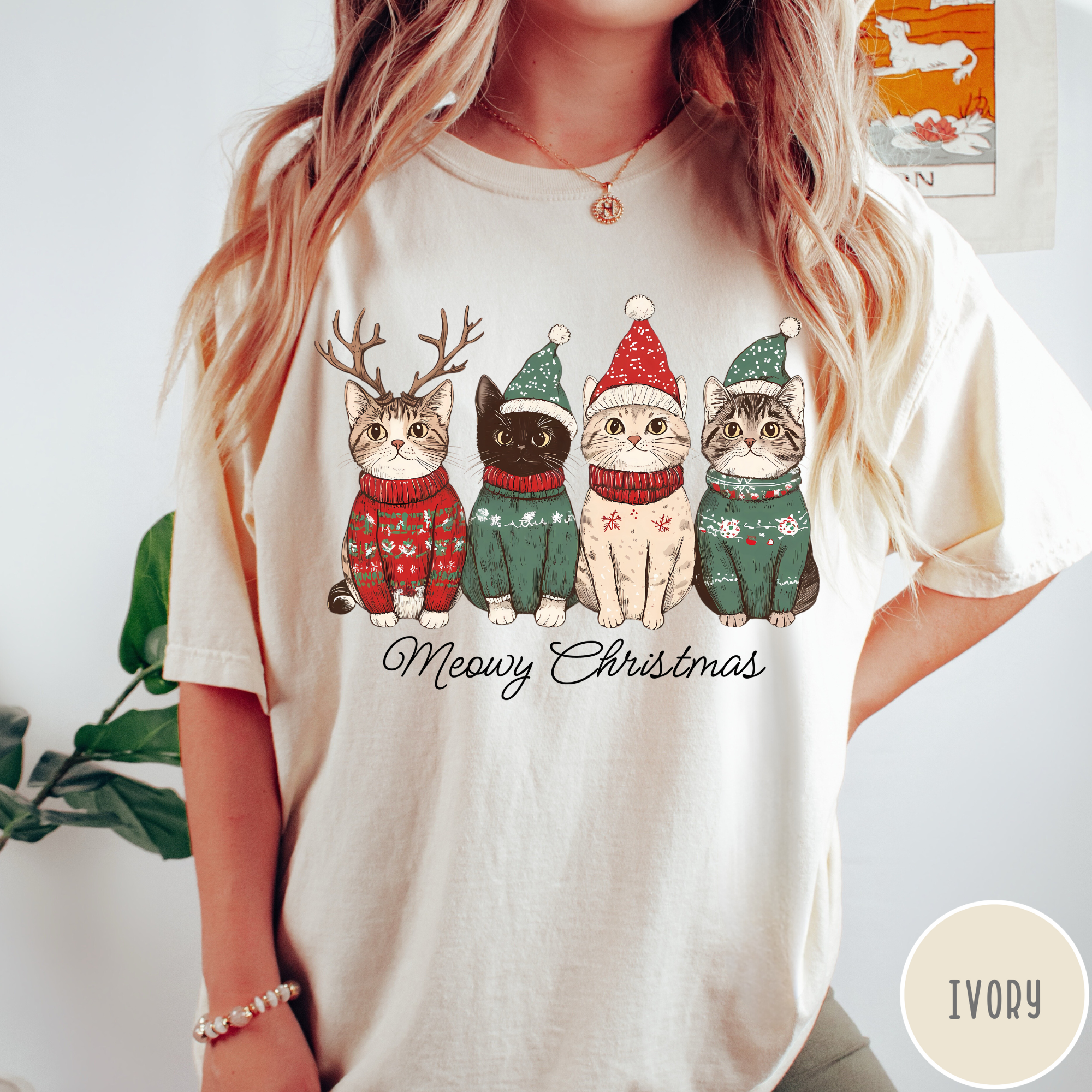 Meowy Christmas T-Shirt