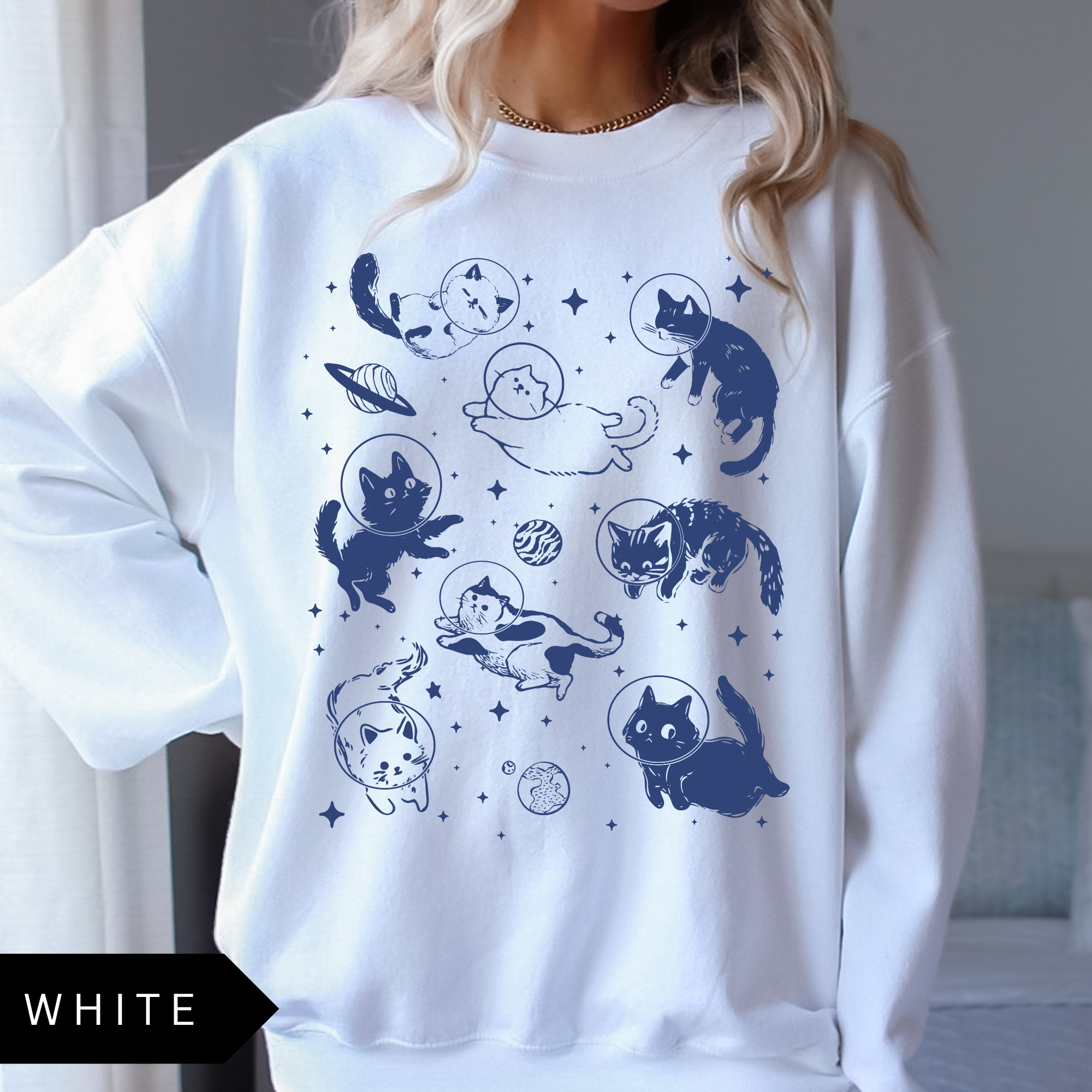 Cats in Space Sweatshirt