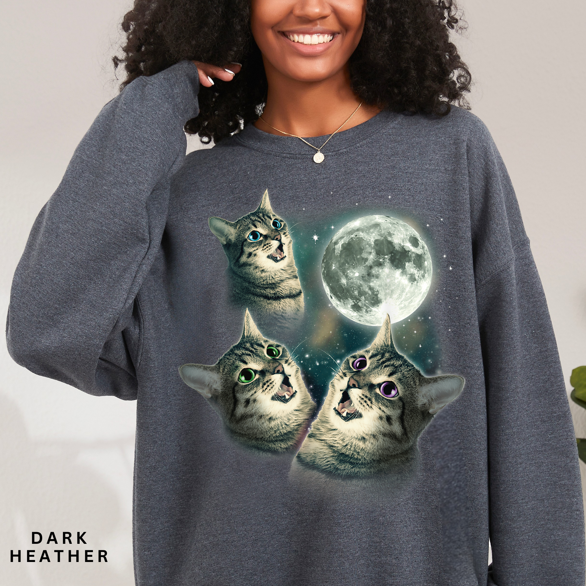 Cats & Moon Sweatshirt