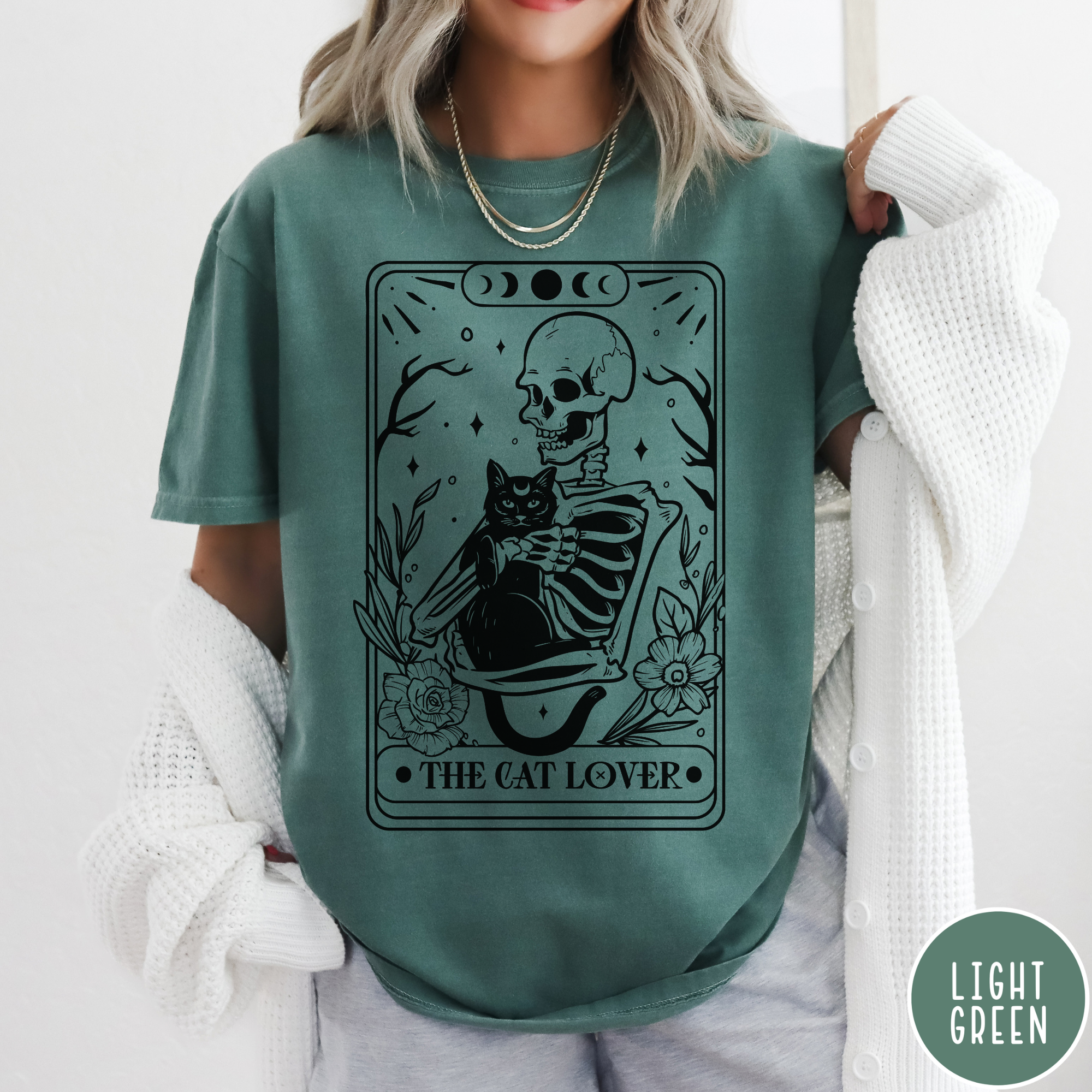 Cat Lover Tarot Card T-Shirt