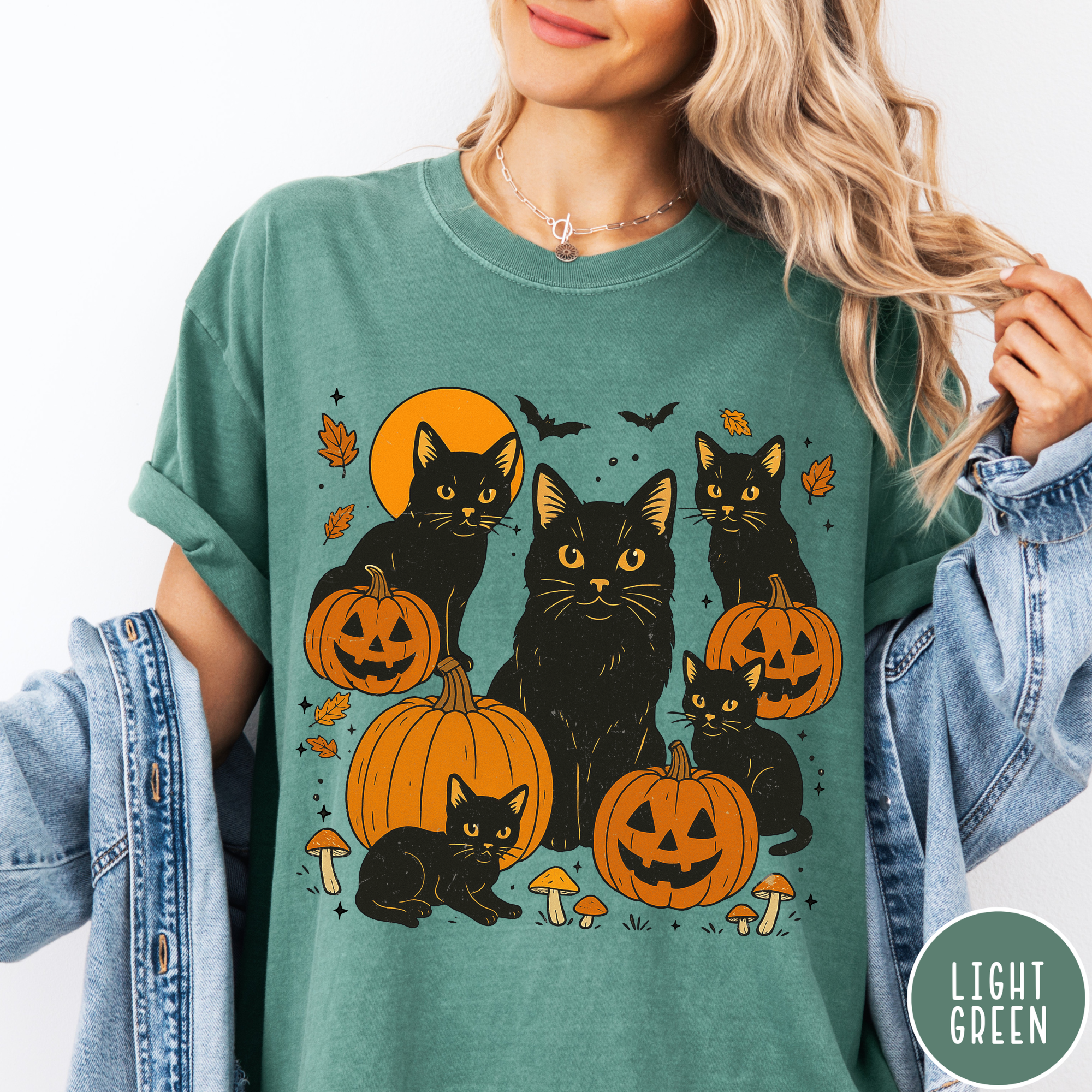Black Cats & Pumpkins T-Shirt
