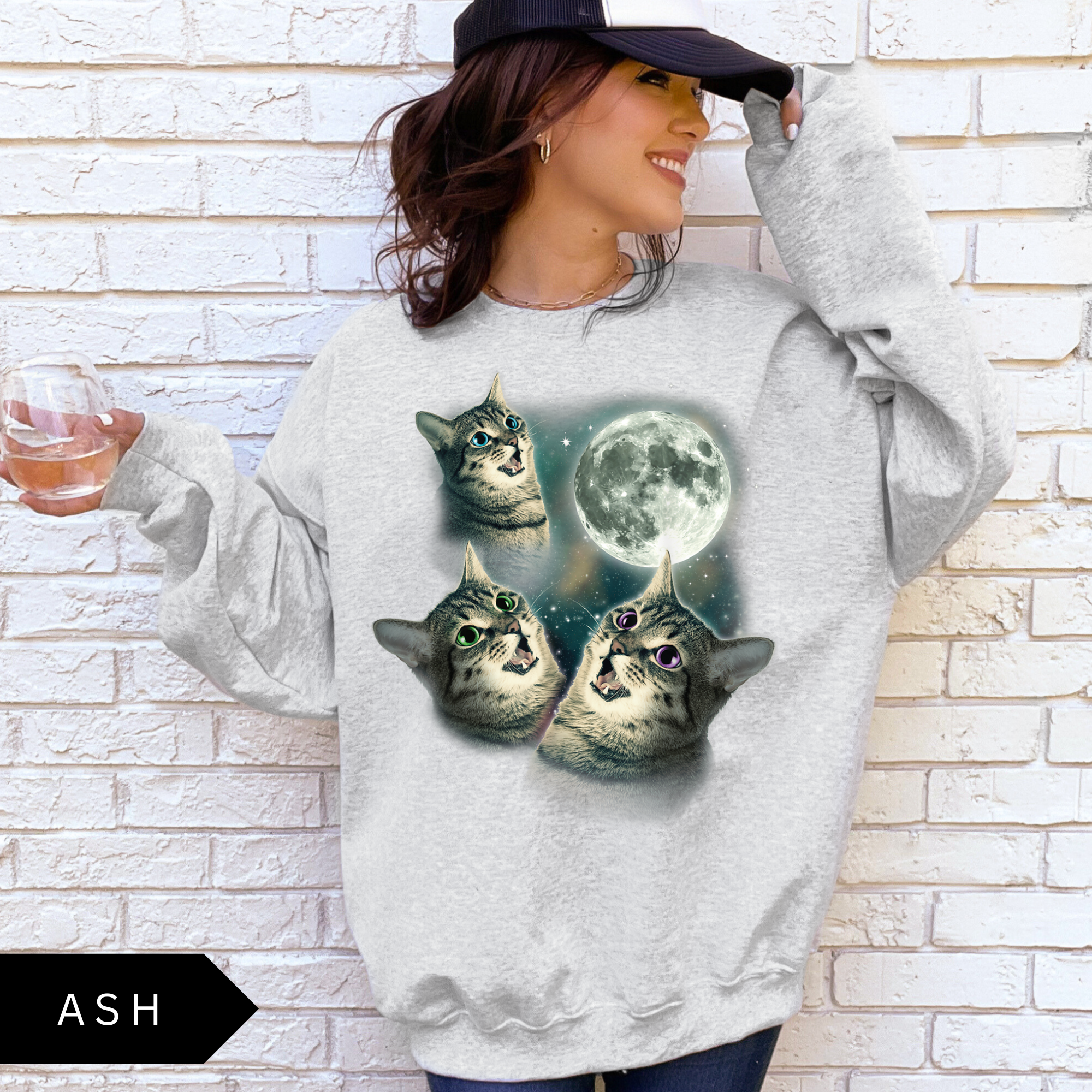 Cats & Moon Sweatshirt