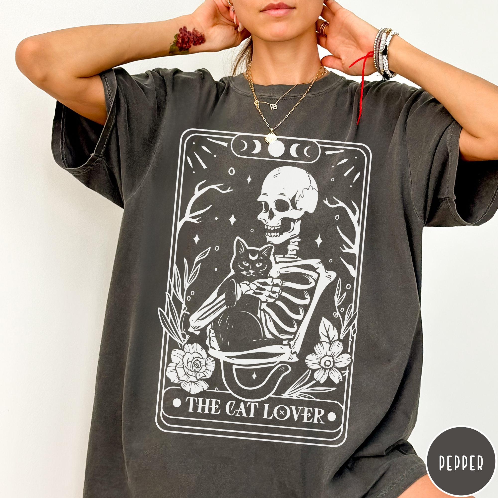 Cat Lover Tarot Card T-Shirt