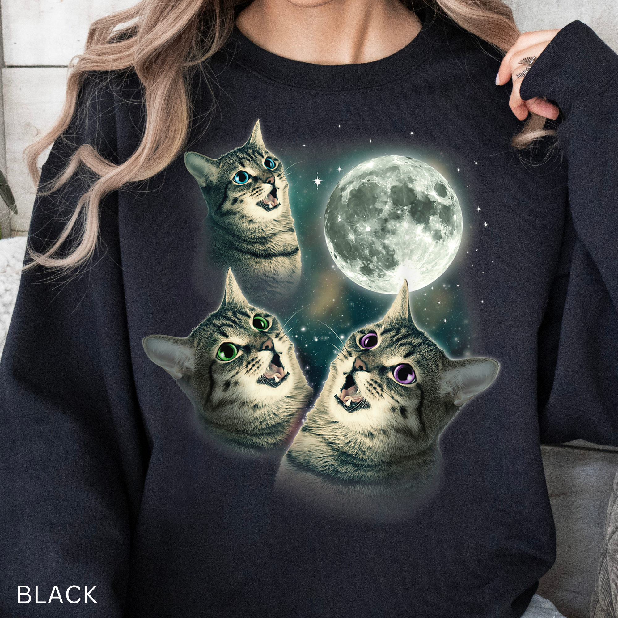 Cats & Moon Sweatshirt
