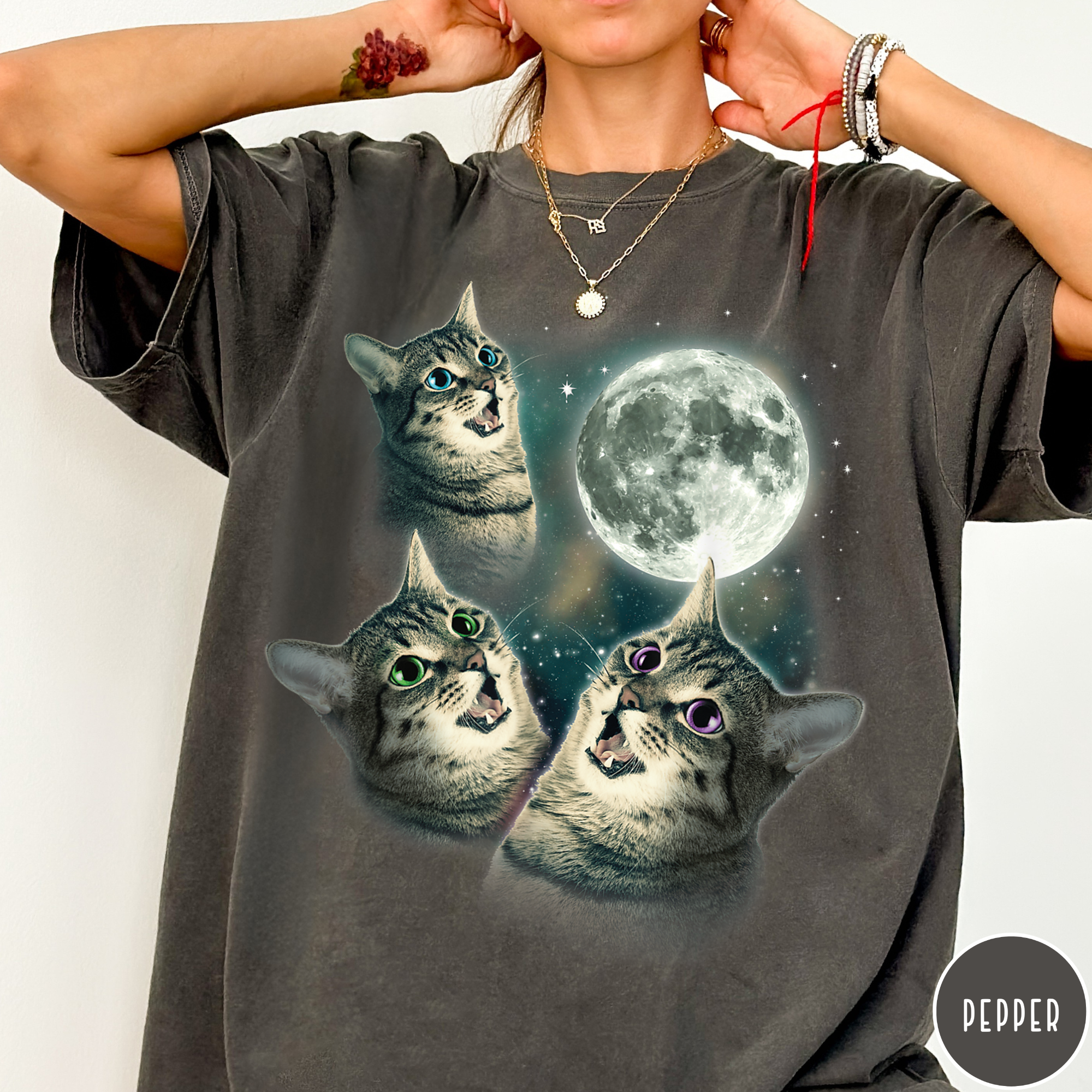 Cats Howling at the Moon T-Shirt