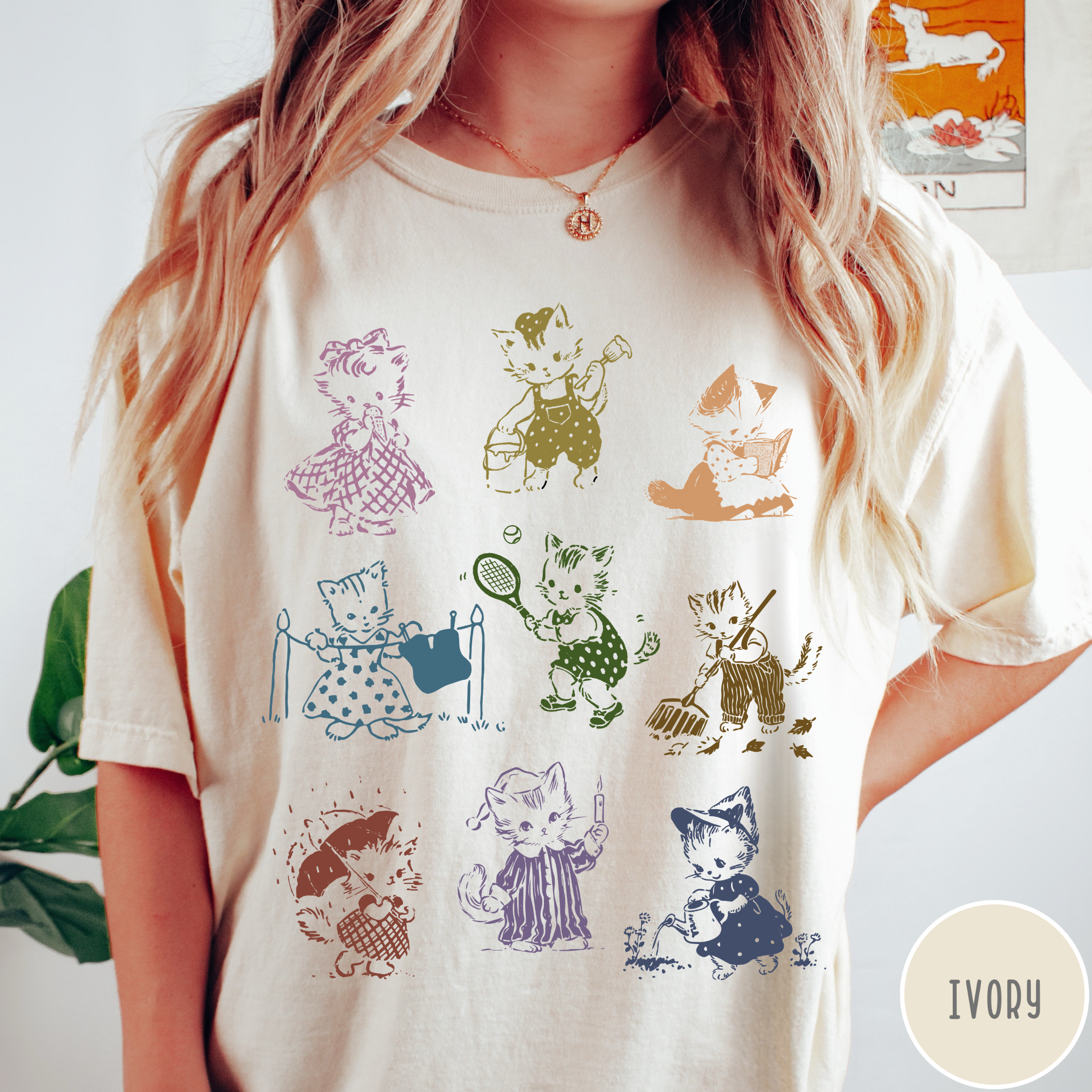 Vintage 1950's Cat T-Shirt